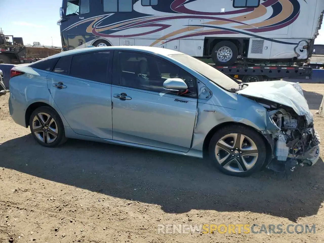 4 Photograph of a damaged car JTDKARFU2K3087096 TOYOTA PRIUS 2019