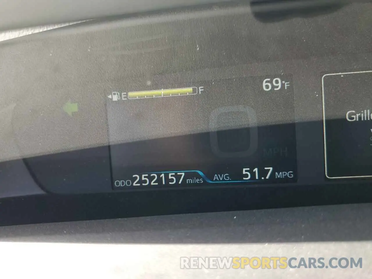 9 Photograph of a damaged car JTDKARFU2K3087096 TOYOTA PRIUS 2019