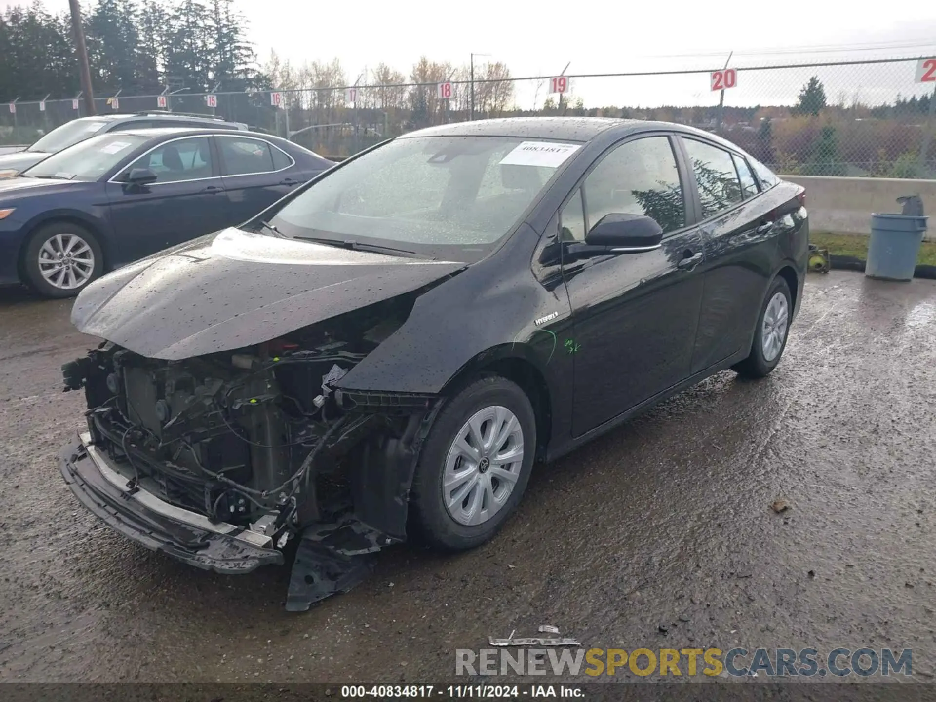 2 Photograph of a damaged car JTDKARFU2K3090502 TOYOTA PRIUS 2019