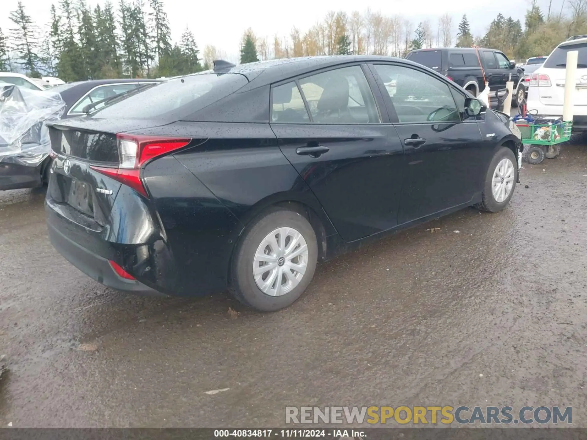 4 Photograph of a damaged car JTDKARFU2K3090502 TOYOTA PRIUS 2019