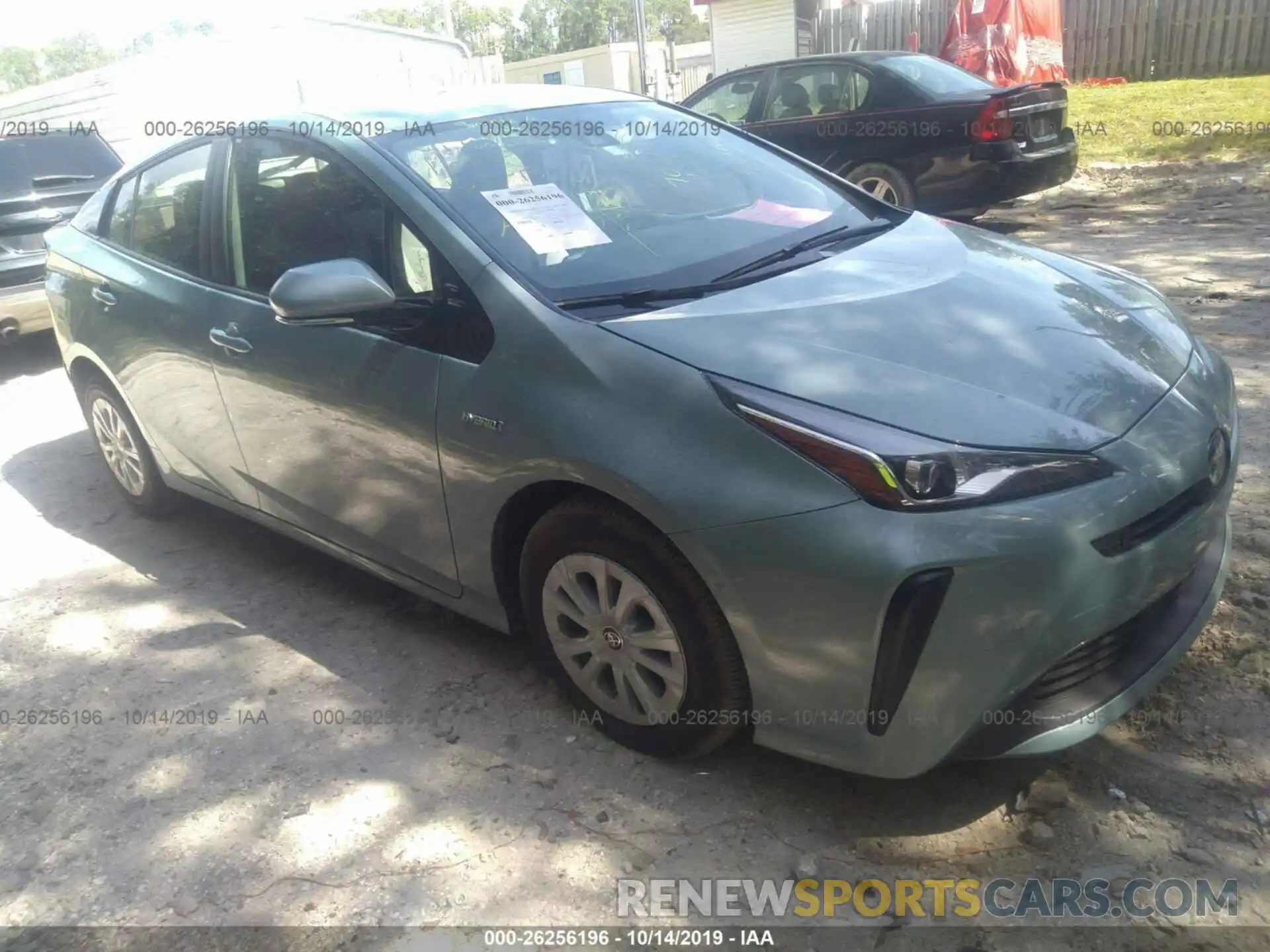 1 Photograph of a damaged car JTDKARFU2K3092203 TOYOTA PRIUS 2019