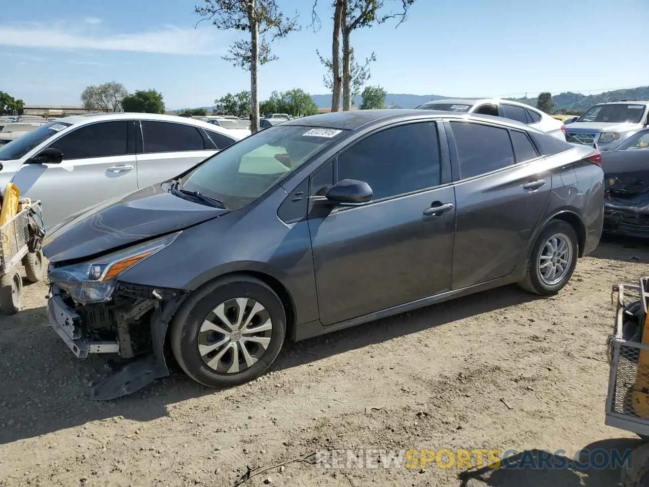 1 Photograph of a damaged car JTDKARFU2K3092217 TOYOTA PRIUS 2019
