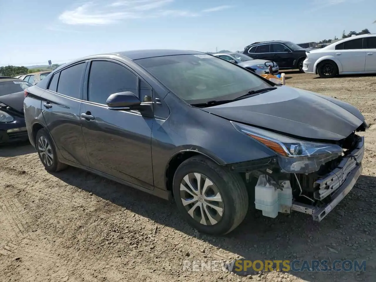 4 Photograph of a damaged car JTDKARFU2K3092217 TOYOTA PRIUS 2019