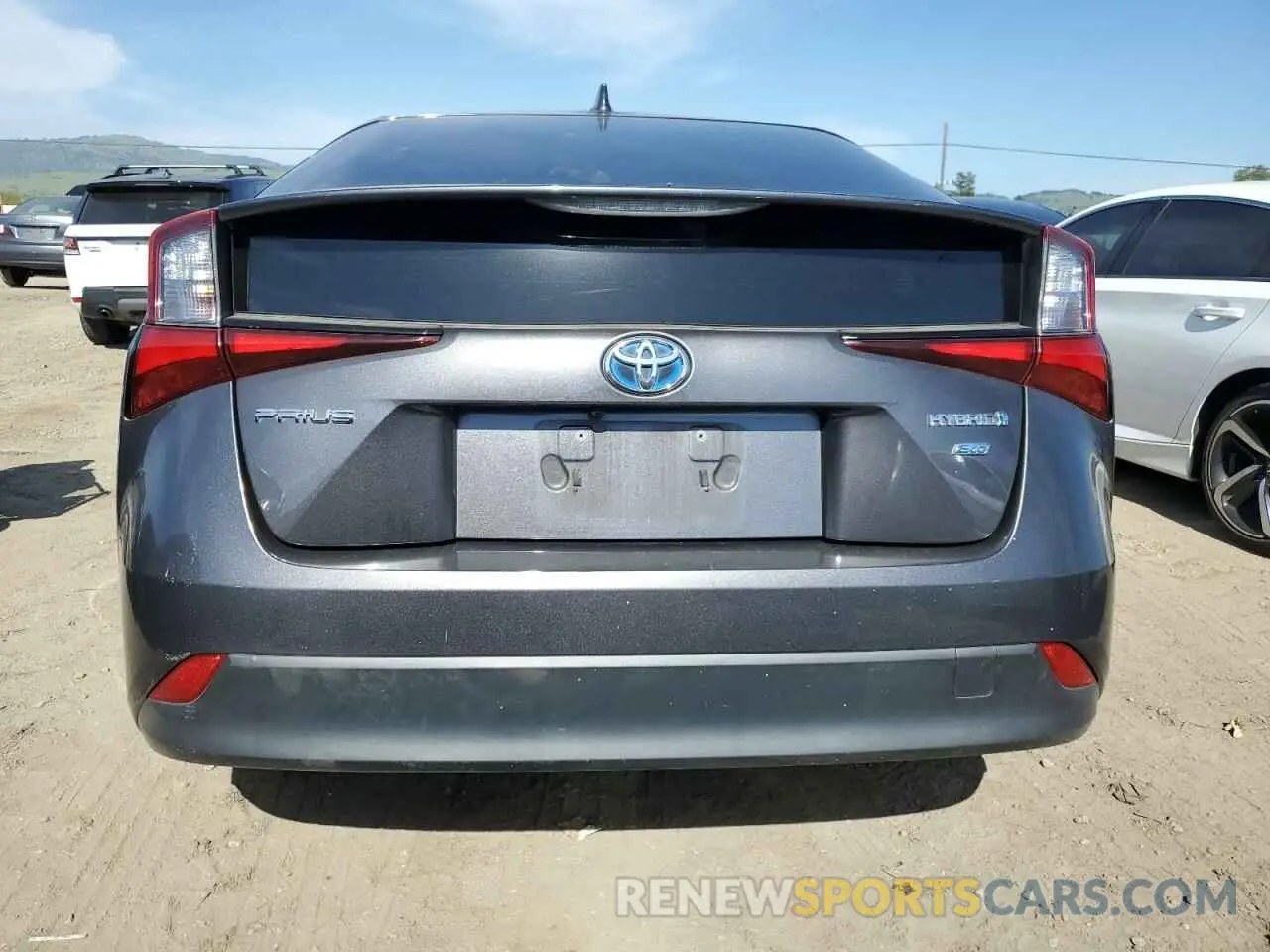 6 Photograph of a damaged car JTDKARFU2K3092217 TOYOTA PRIUS 2019