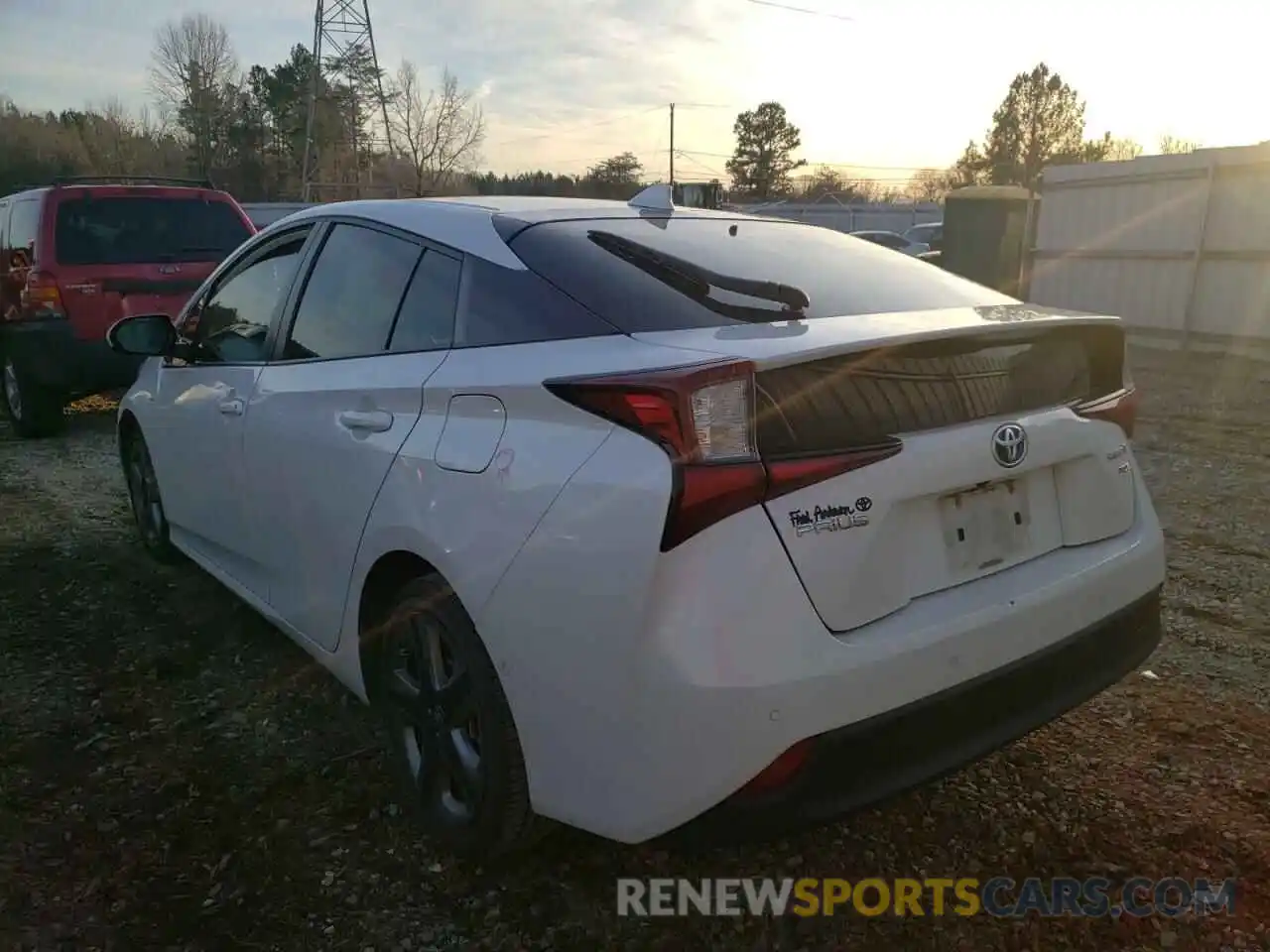 3 Photograph of a damaged car JTDKARFU2K3092539 TOYOTA PRIUS 2019