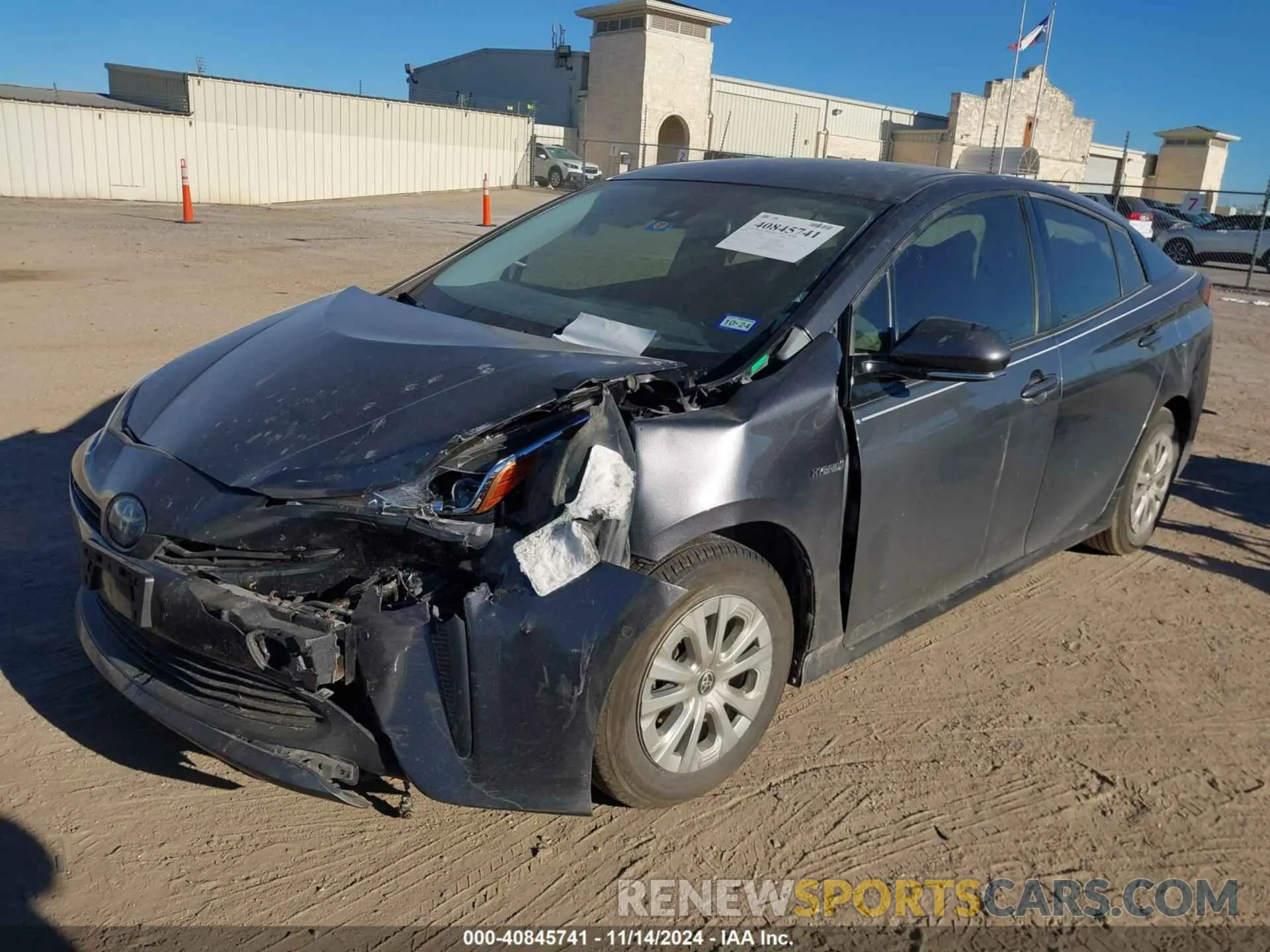 2 Photograph of a damaged car JTDKARFU2K3093626 TOYOTA PRIUS 2019