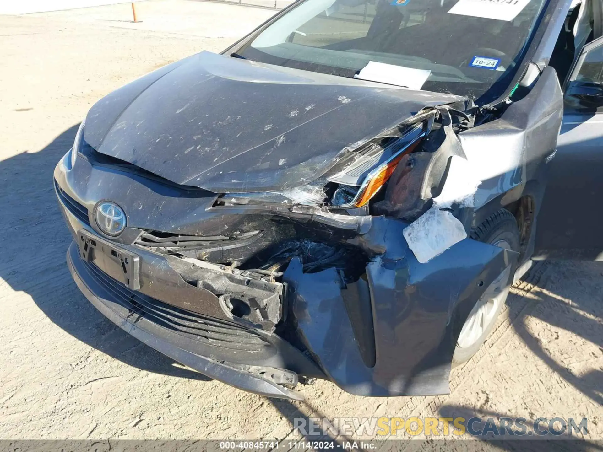 6 Photograph of a damaged car JTDKARFU2K3093626 TOYOTA PRIUS 2019