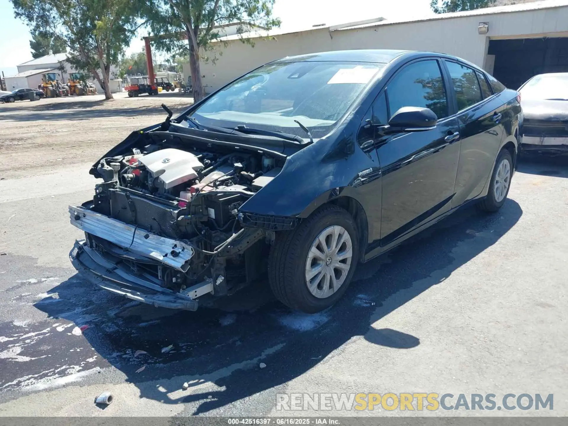 2 Photograph of a damaged car JTDKARFU2K3093691 TOYOTA PRIUS 2019