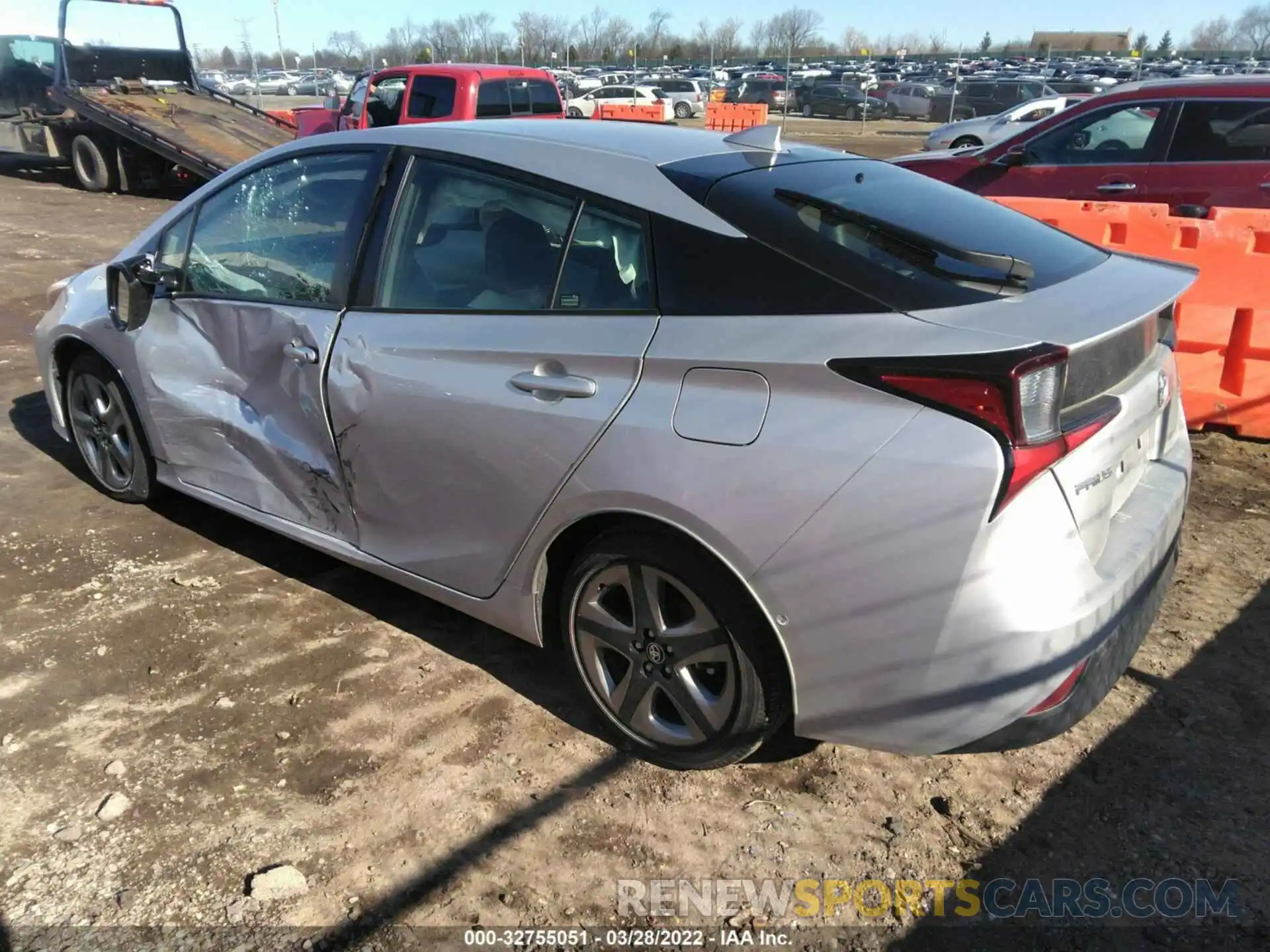 3 Photograph of a damaged car JTDKARFU2K3095781 TOYOTA PRIUS 2019