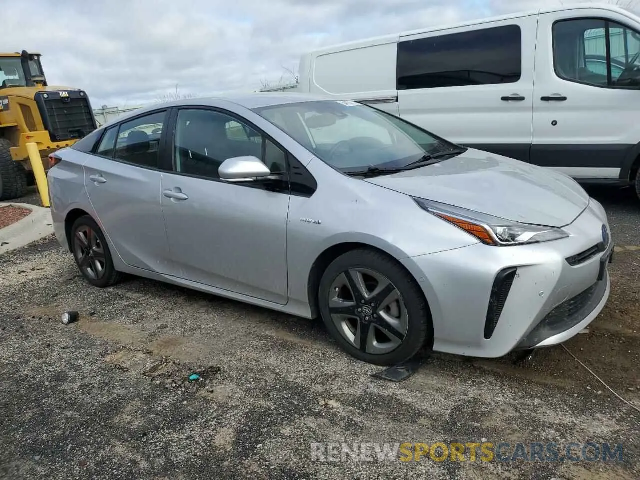 4 Photograph of a damaged car JTDKARFU2K3096168 TOYOTA PRIUS 2019