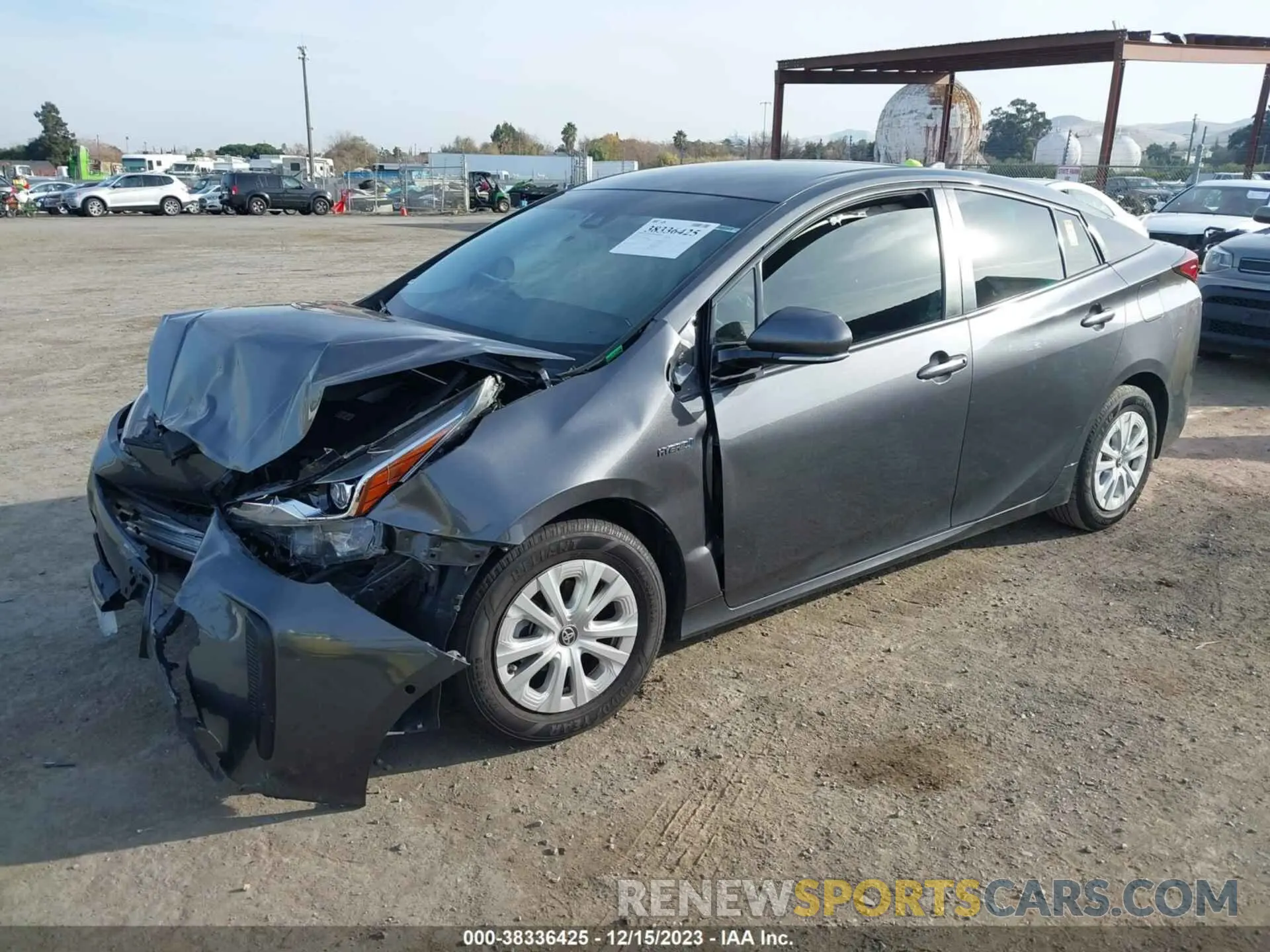 2 Photograph of a damaged car JTDKARFU2K3096185 TOYOTA PRIUS 2019