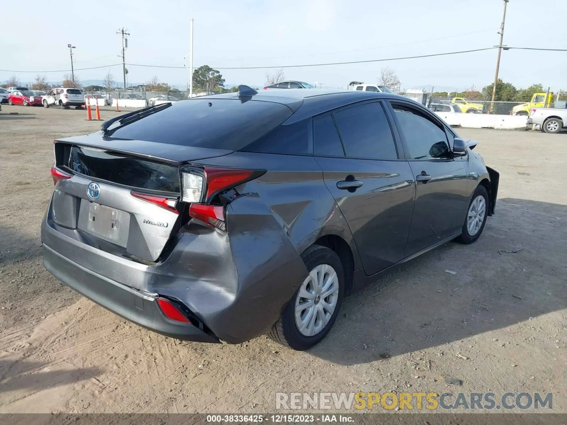 4 Photograph of a damaged car JTDKARFU2K3096185 TOYOTA PRIUS 2019