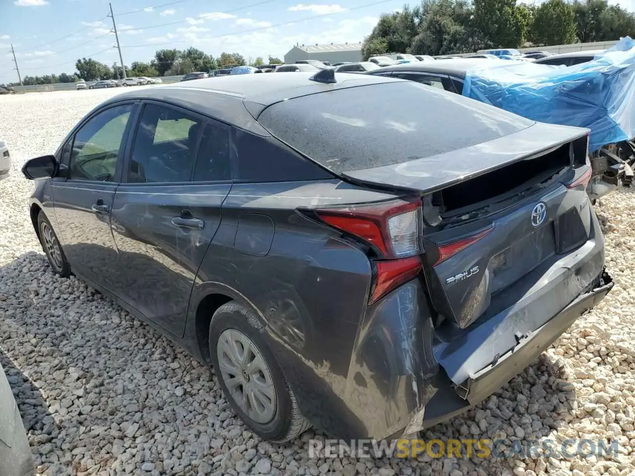 2 Photograph of a damaged car JTDKARFU2K3101840 TOYOTA PRIUS 2019