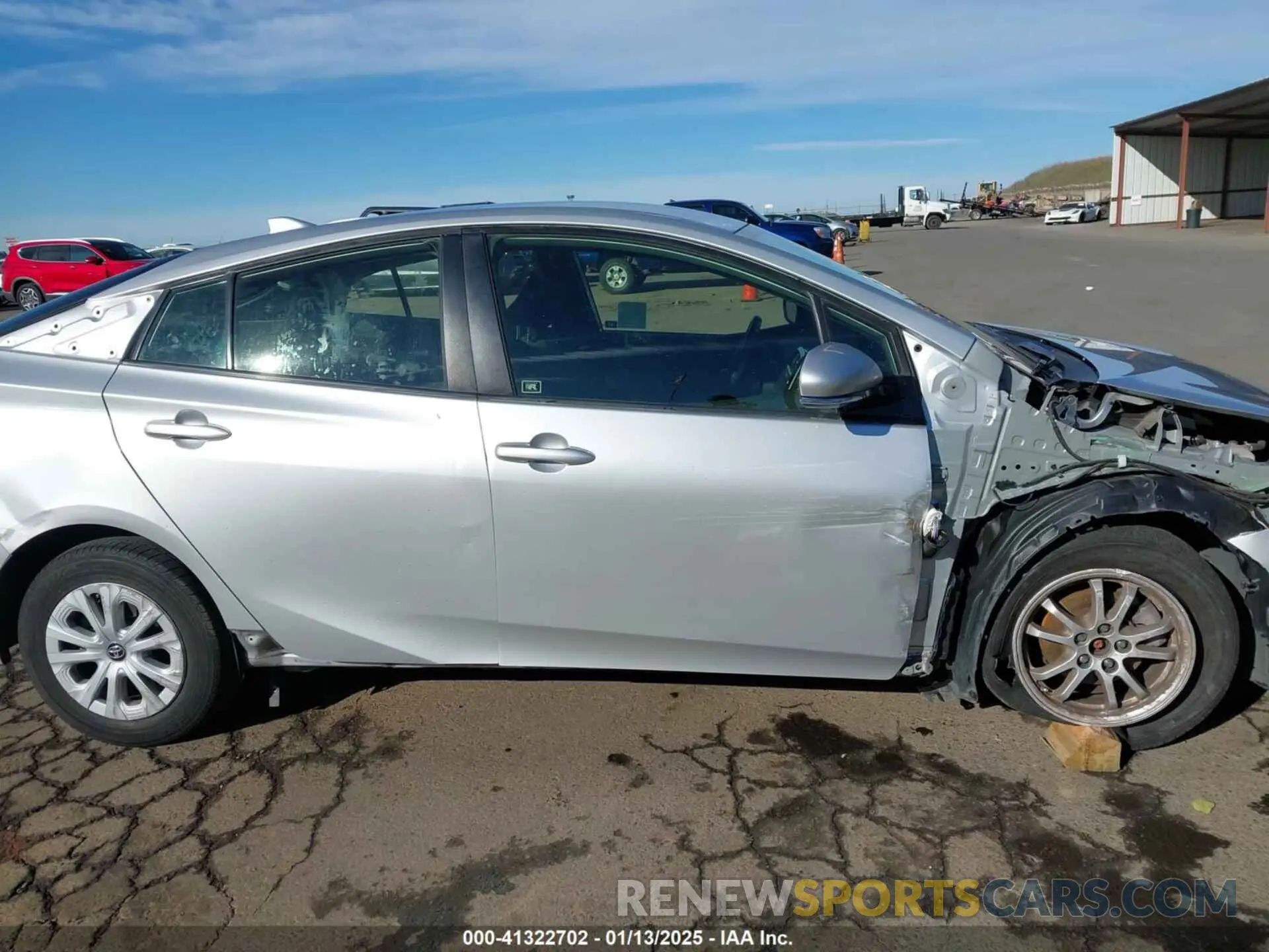 14 Photograph of a damaged car JTDKARFU3K3072929 TOYOTA PRIUS 2019