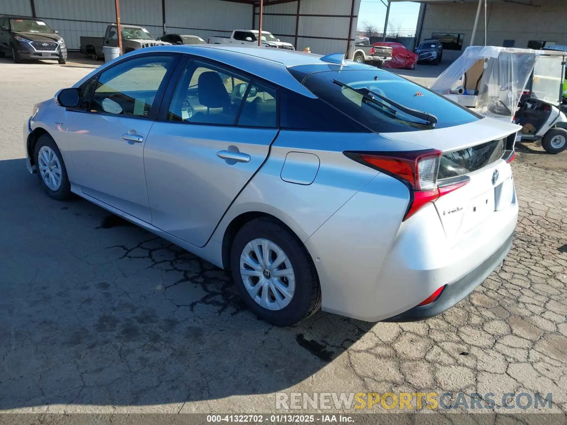 3 Photograph of a damaged car JTDKARFU3K3072929 TOYOTA PRIUS 2019
