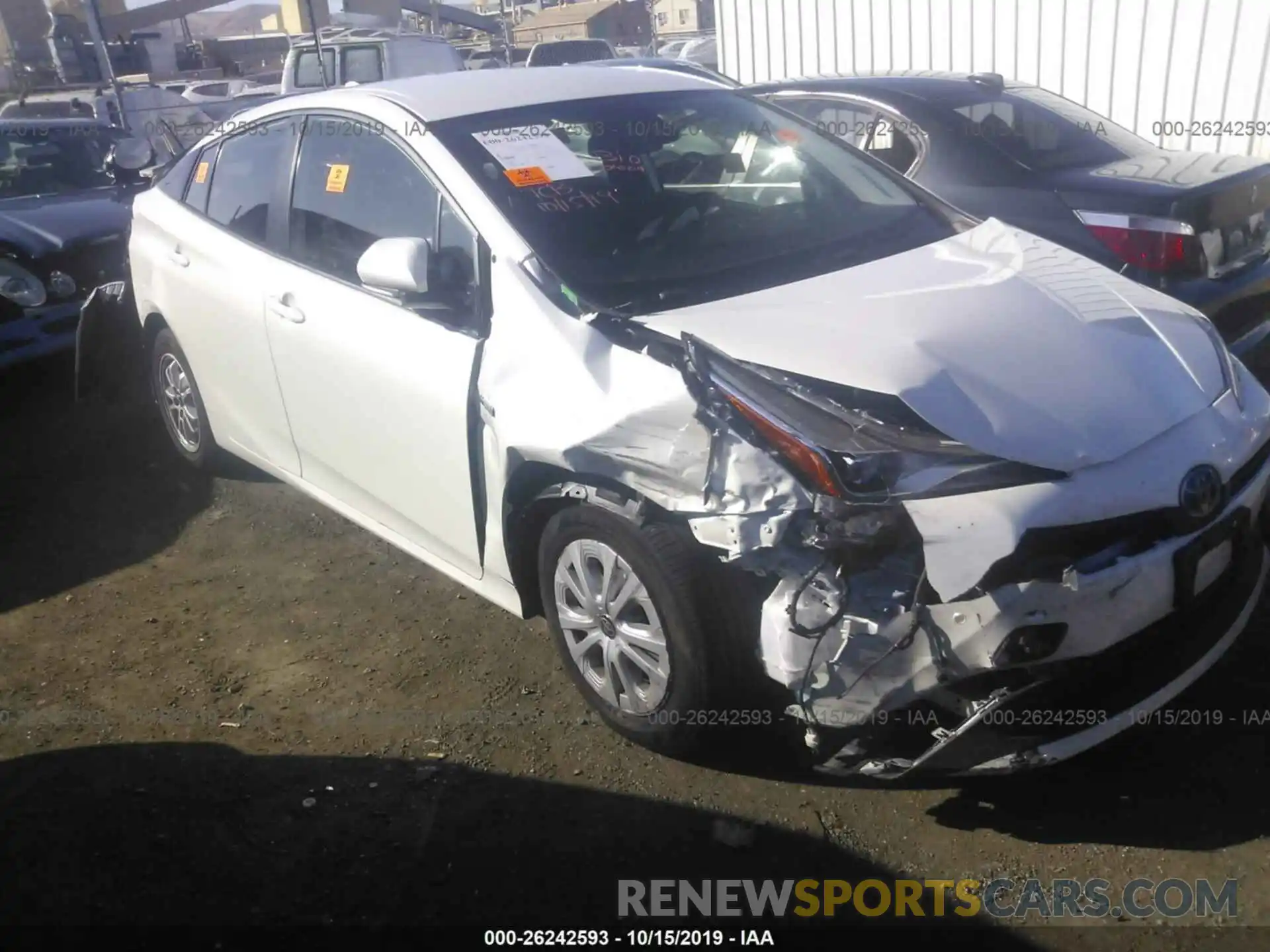 6 Photograph of a damaged car JTDKARFU3K3073577 TOYOTA PRIUS 2019