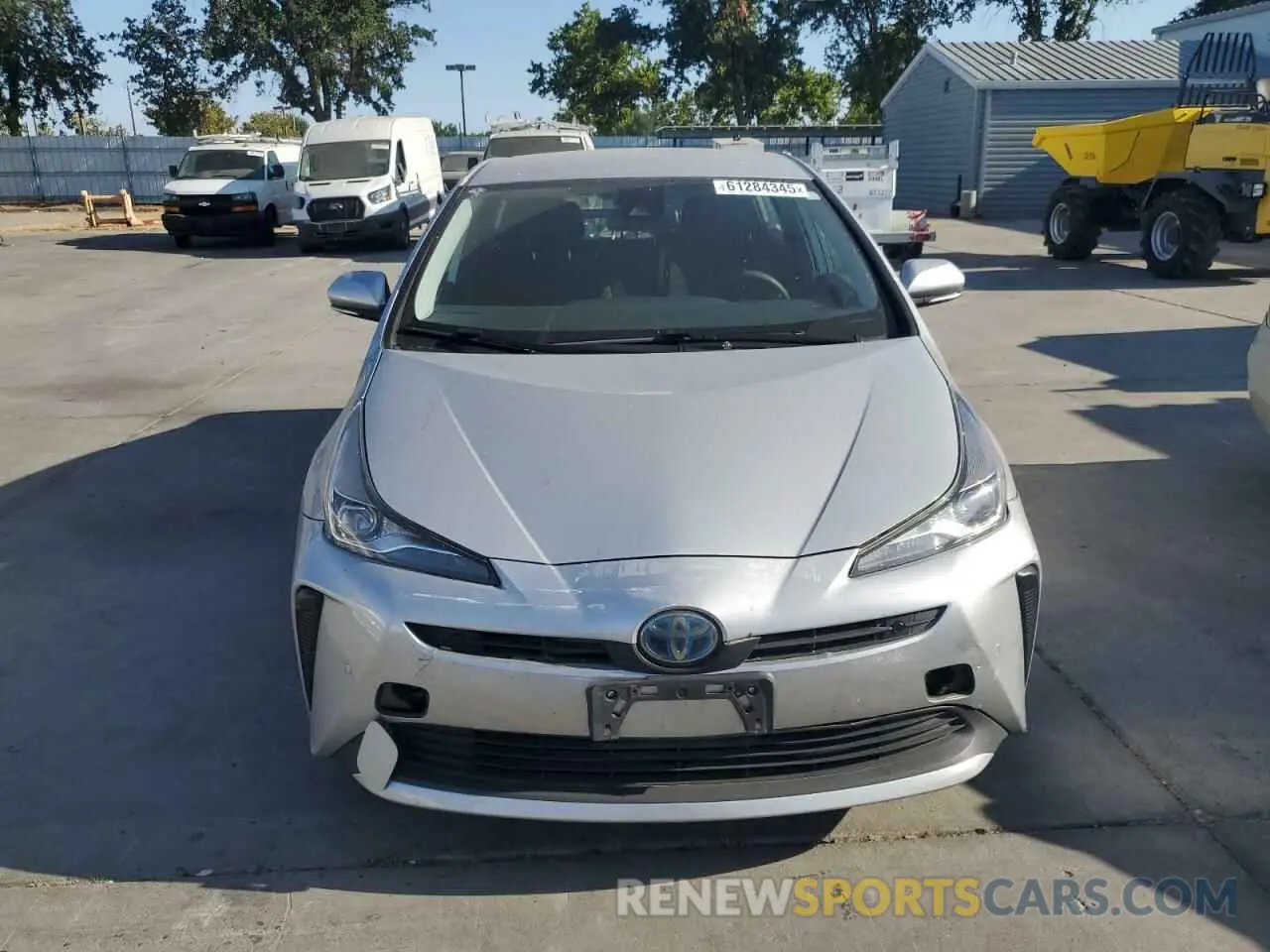 5 Photograph of a damaged car JTDKARFU3K3075619 TOYOTA PRIUS 2019