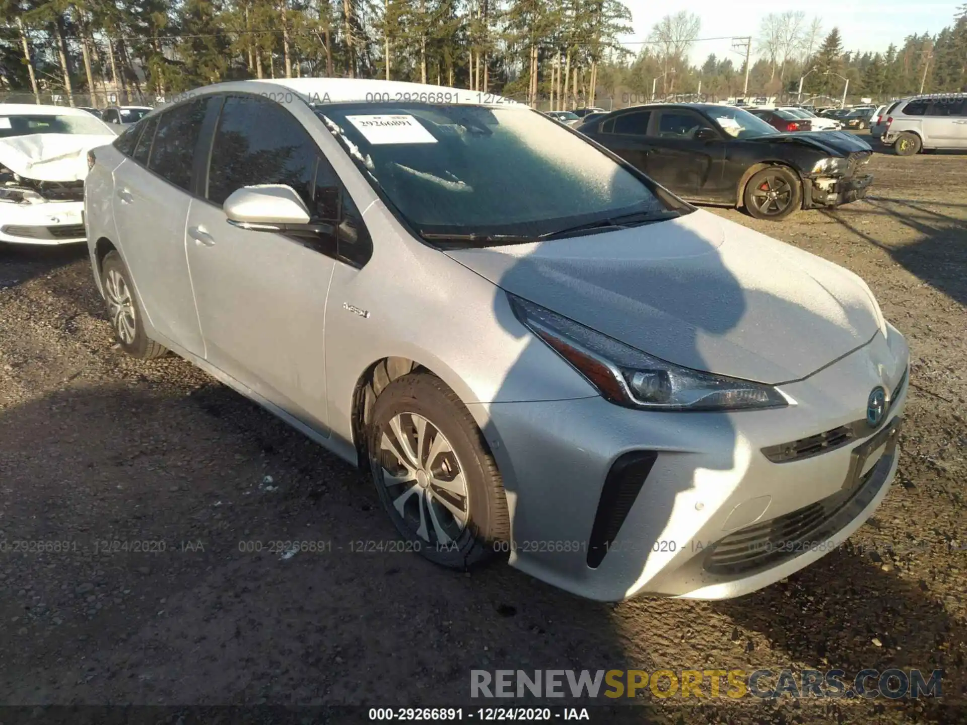 1 Photograph of a damaged car JTDKARFU3K3075667 TOYOTA PRIUS 2019