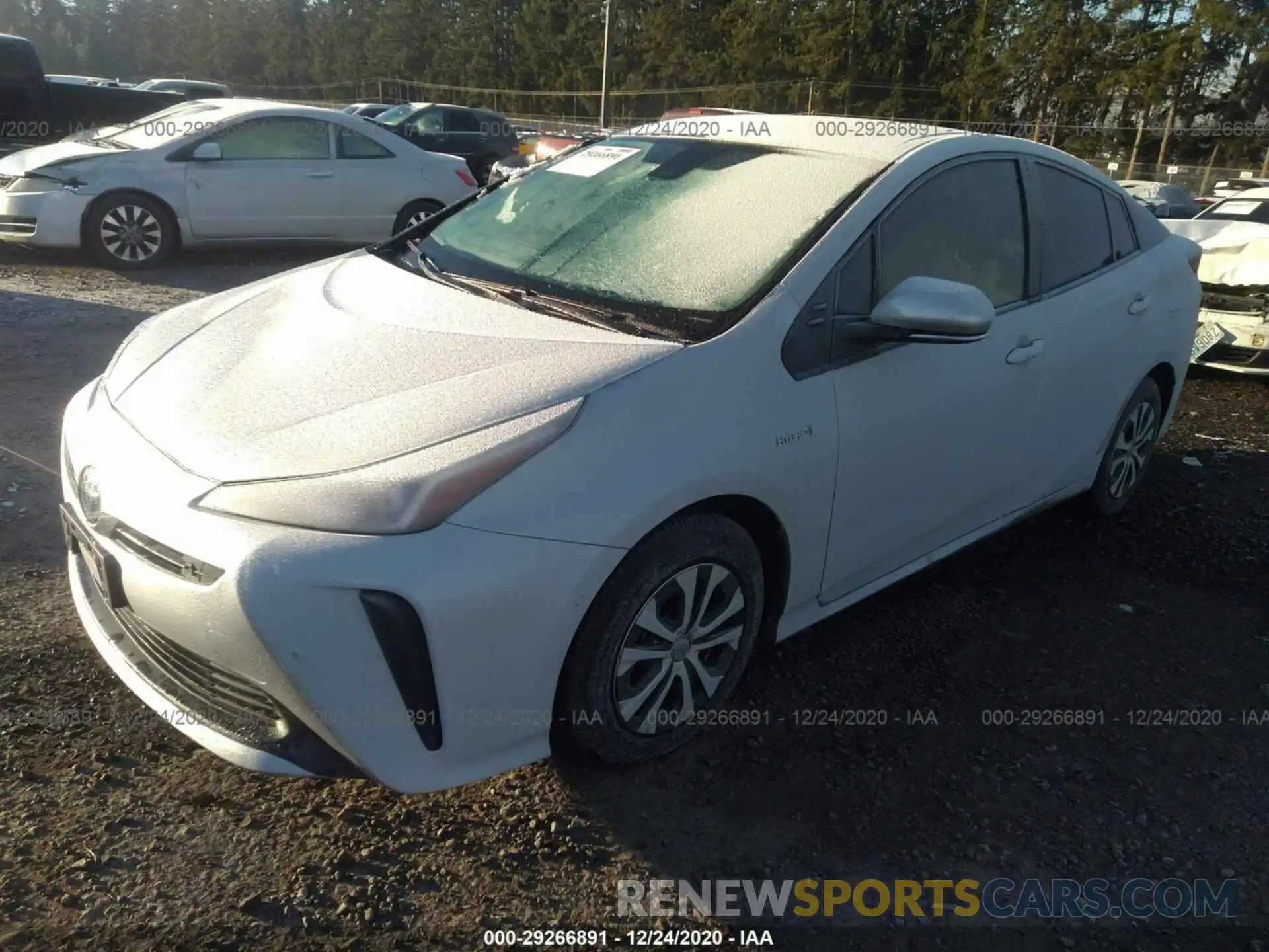 2 Photograph of a damaged car JTDKARFU3K3075667 TOYOTA PRIUS 2019