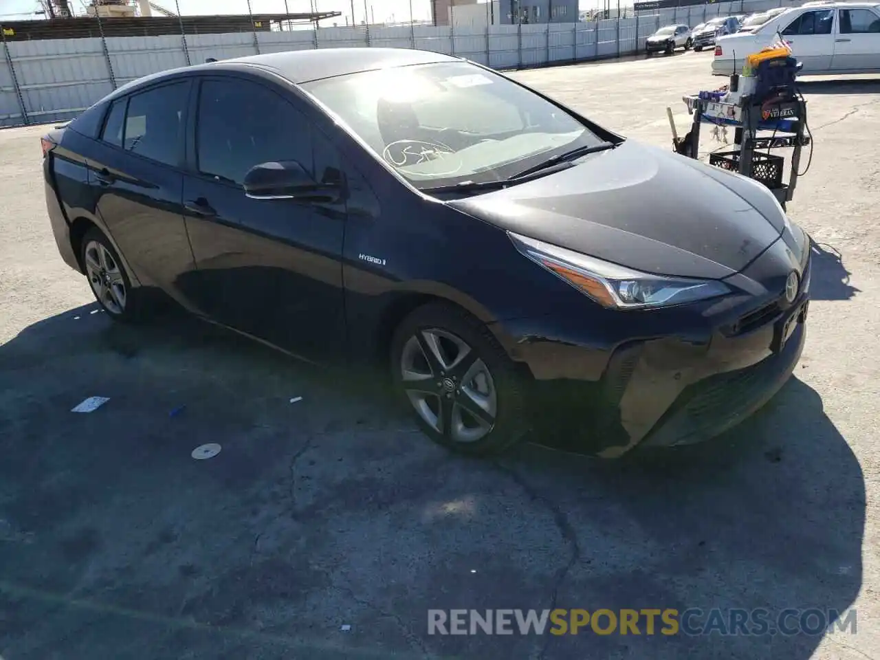 1 Photograph of a damaged car JTDKARFU3K3076298 TOYOTA PRIUS 2019