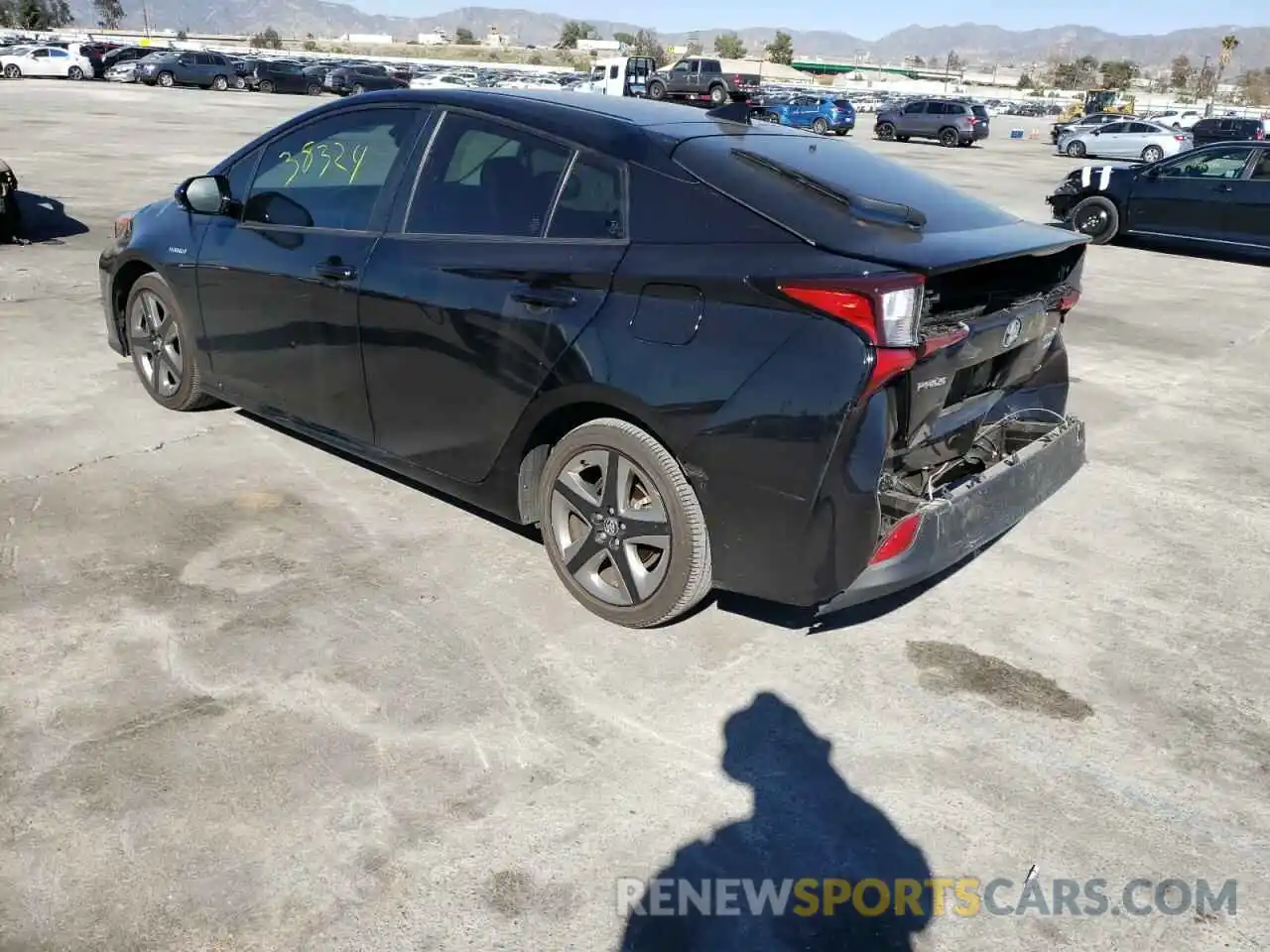 3 Photograph of a damaged car JTDKARFU3K3076298 TOYOTA PRIUS 2019