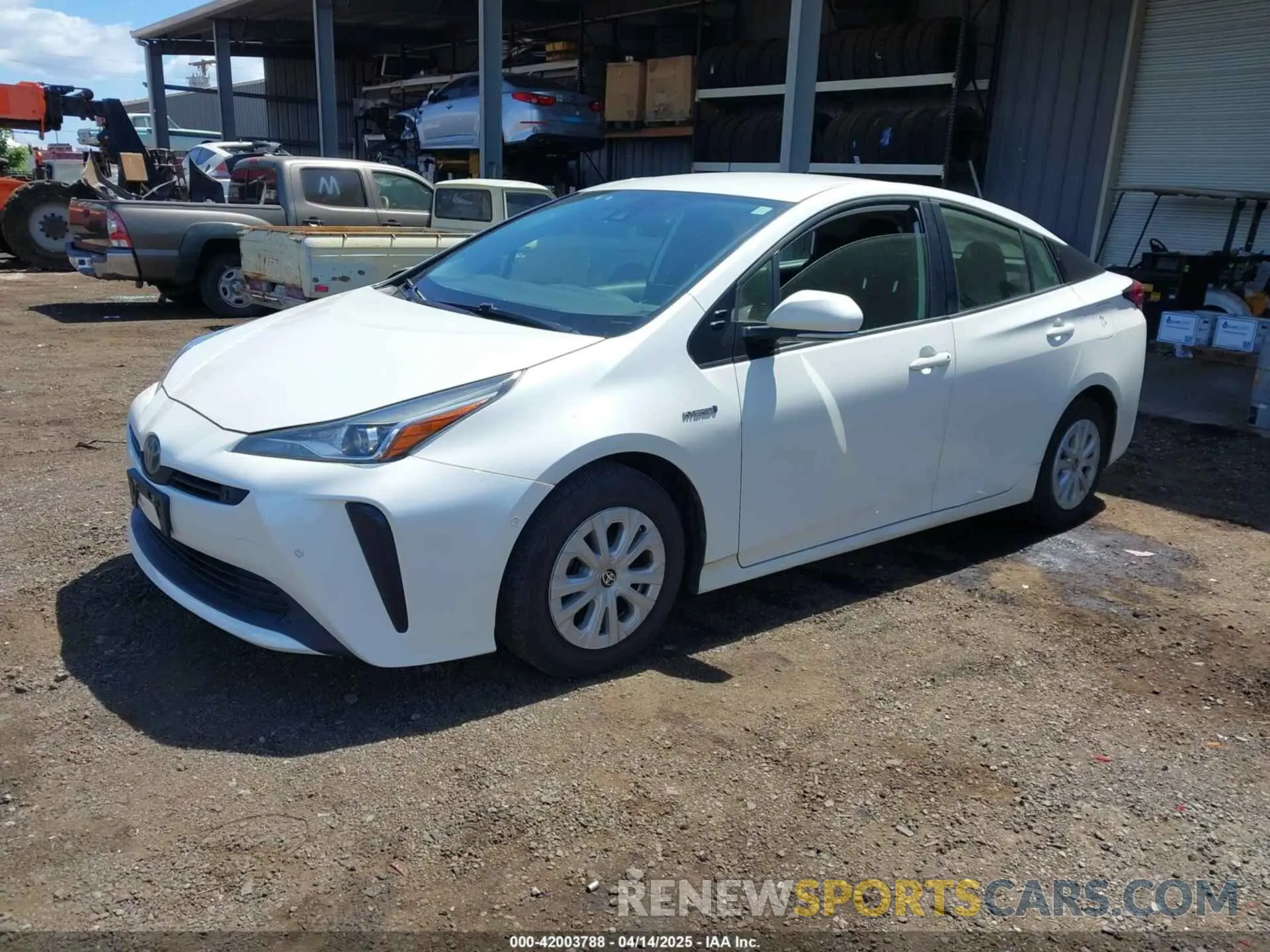 2 Photograph of a damaged car JTDKARFU3K3076981 TOYOTA PRIUS 2019