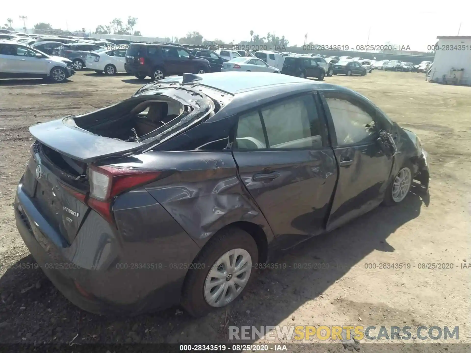 4 Photograph of a damaged car JTDKARFU3K3078522 TOYOTA PRIUS 2019