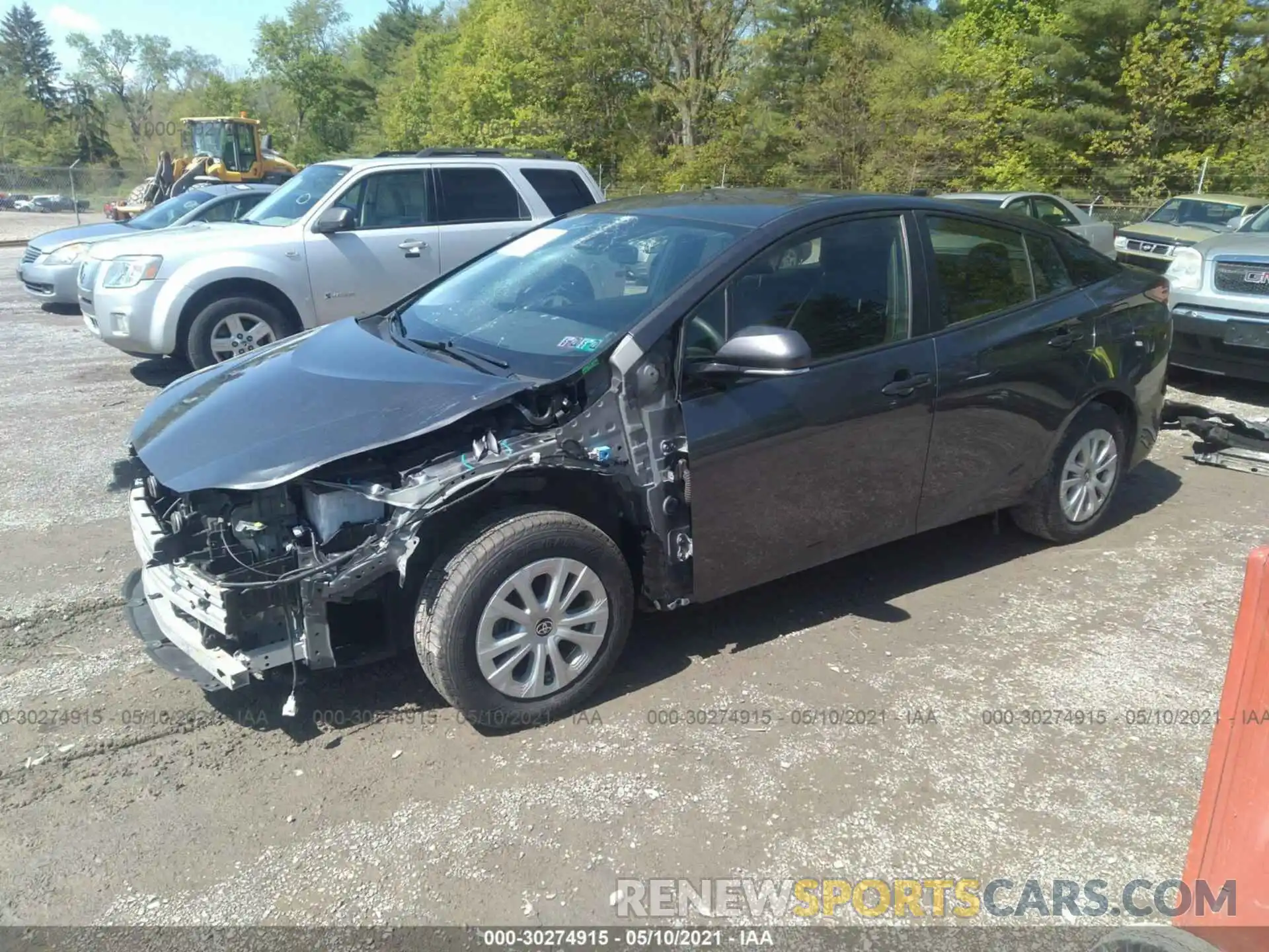 2 Photograph of a damaged car JTDKARFU3K3080089 TOYOTA PRIUS 2019