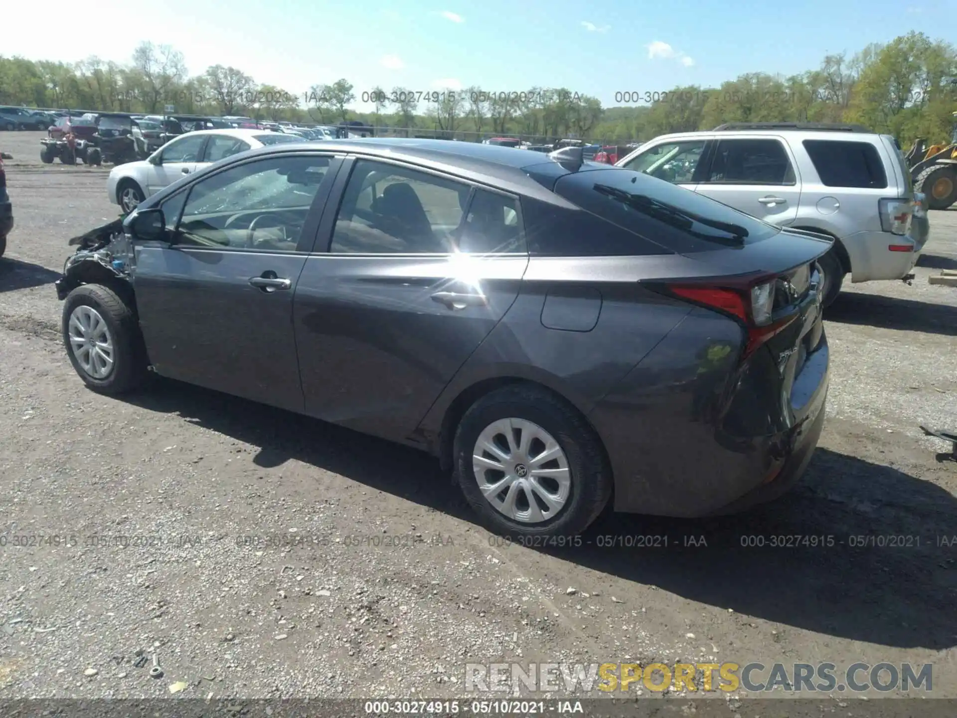 3 Photograph of a damaged car JTDKARFU3K3080089 TOYOTA PRIUS 2019