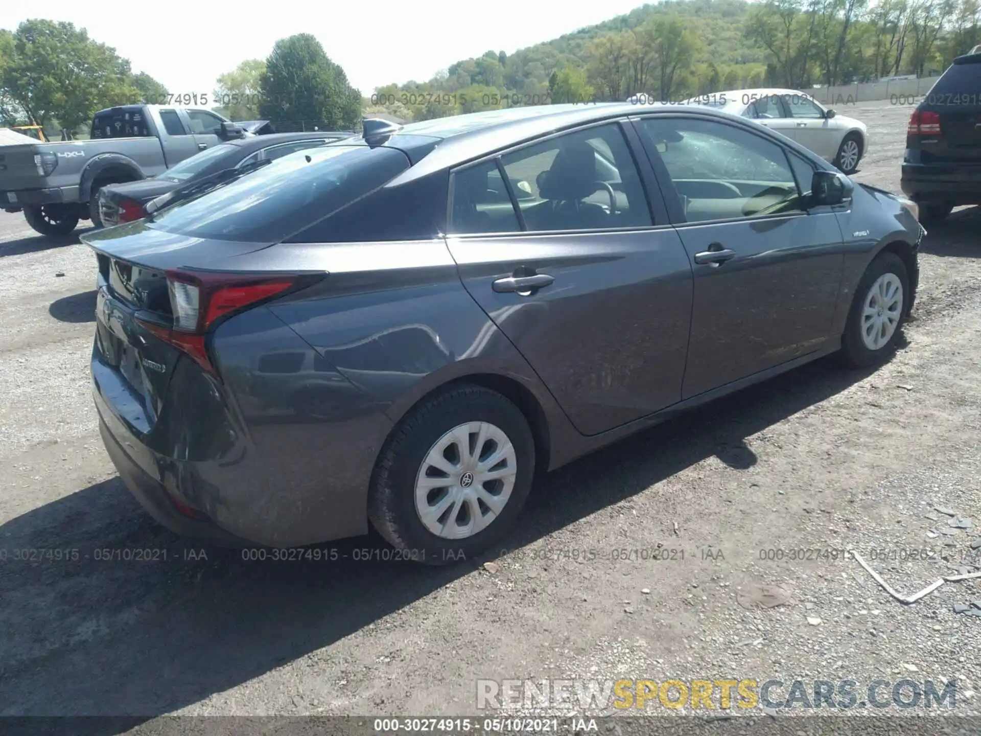 4 Photograph of a damaged car JTDKARFU3K3080089 TOYOTA PRIUS 2019