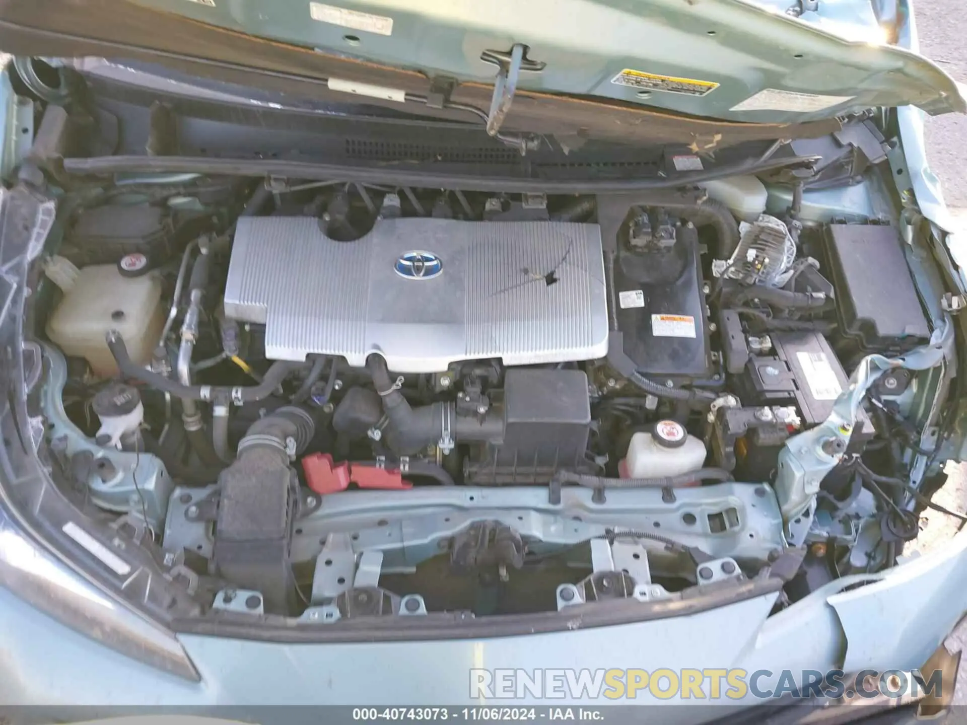 10 Photograph of a damaged car JTDKARFU3K3082148 TOYOTA PRIUS 2019