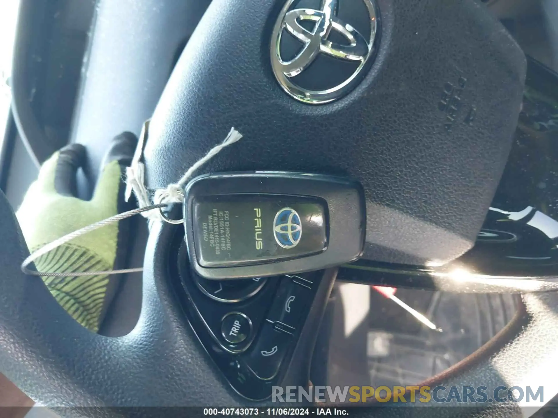 11 Photograph of a damaged car JTDKARFU3K3082148 TOYOTA PRIUS 2019