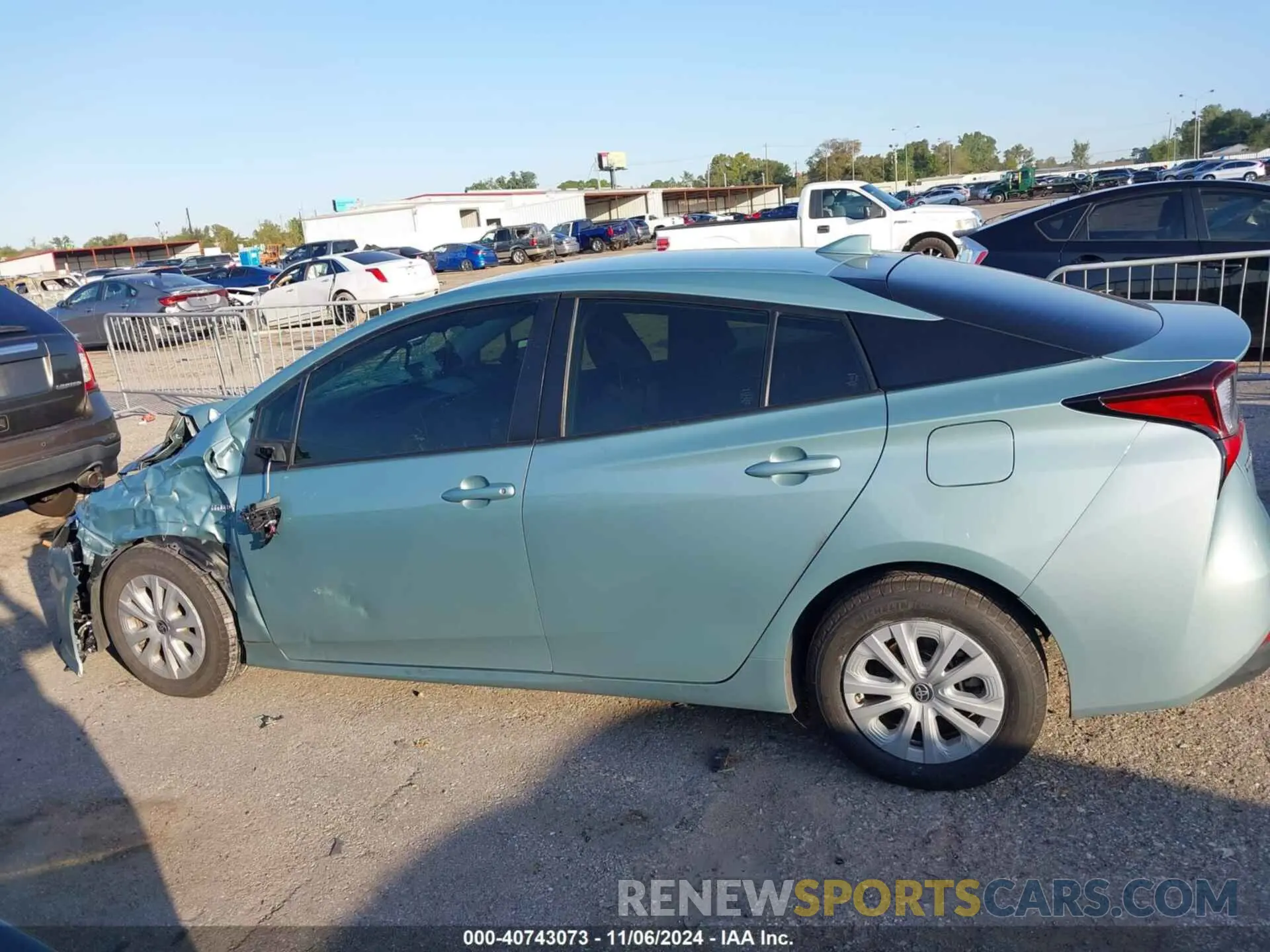 14 Photograph of a damaged car JTDKARFU3K3082148 TOYOTA PRIUS 2019