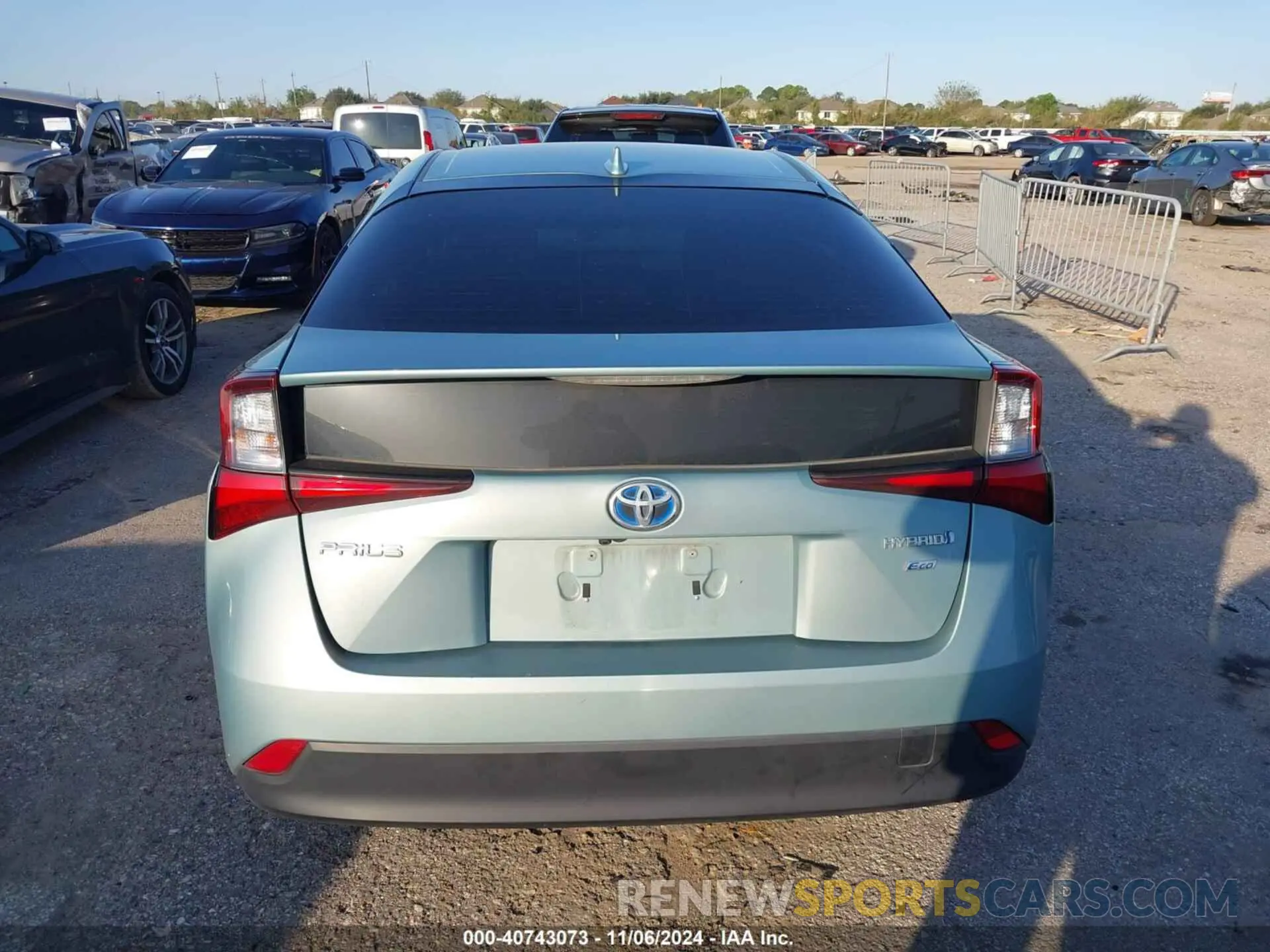 16 Photograph of a damaged car JTDKARFU3K3082148 TOYOTA PRIUS 2019
