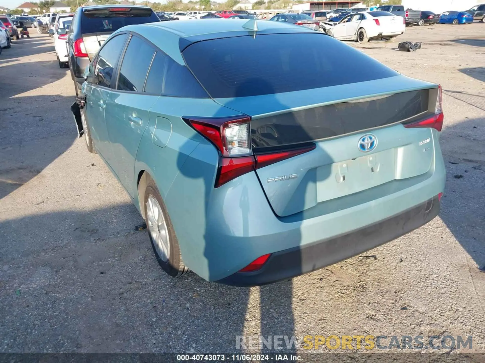 3 Photograph of a damaged car JTDKARFU3K3082148 TOYOTA PRIUS 2019