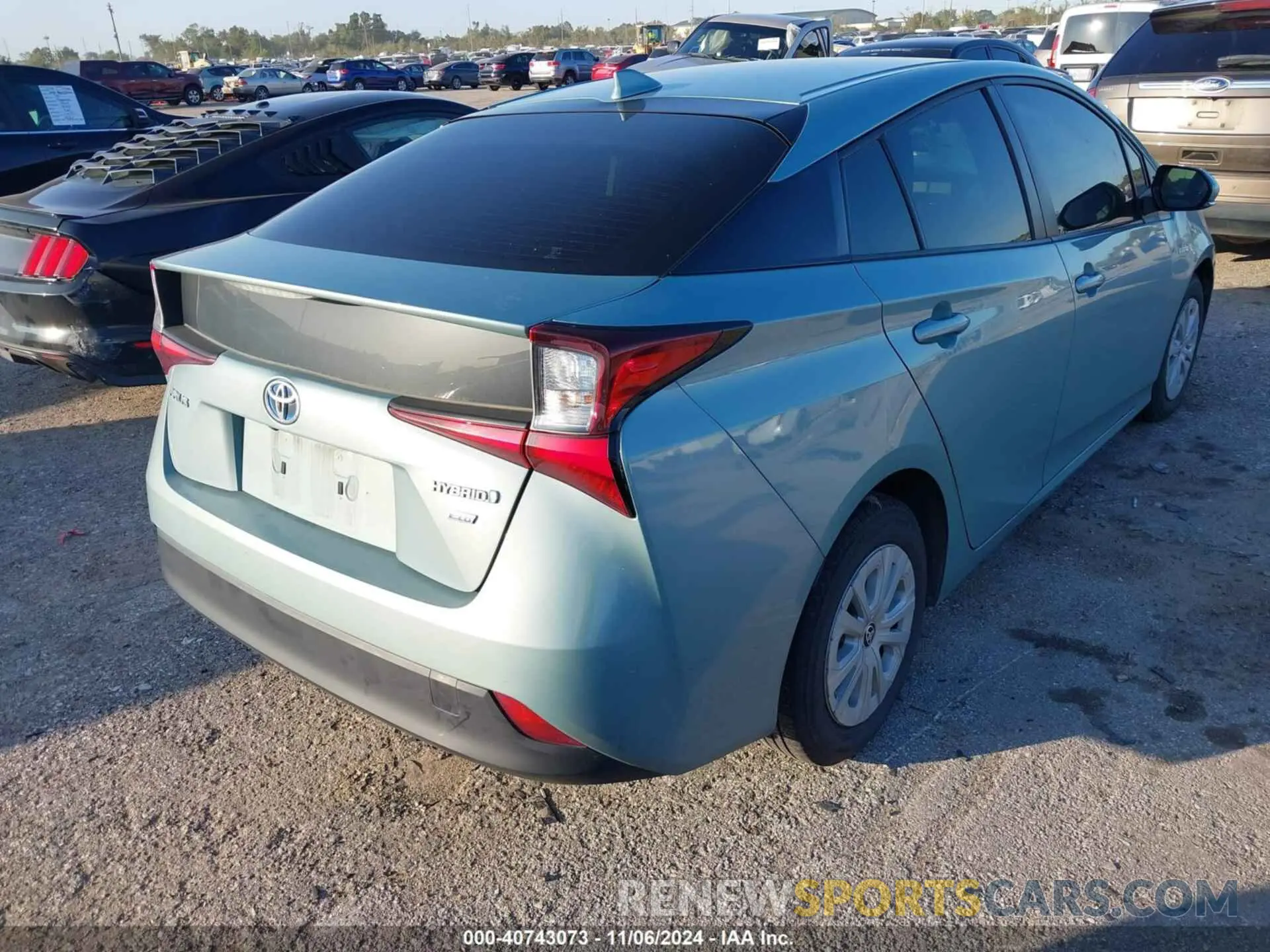 4 Photograph of a damaged car JTDKARFU3K3082148 TOYOTA PRIUS 2019