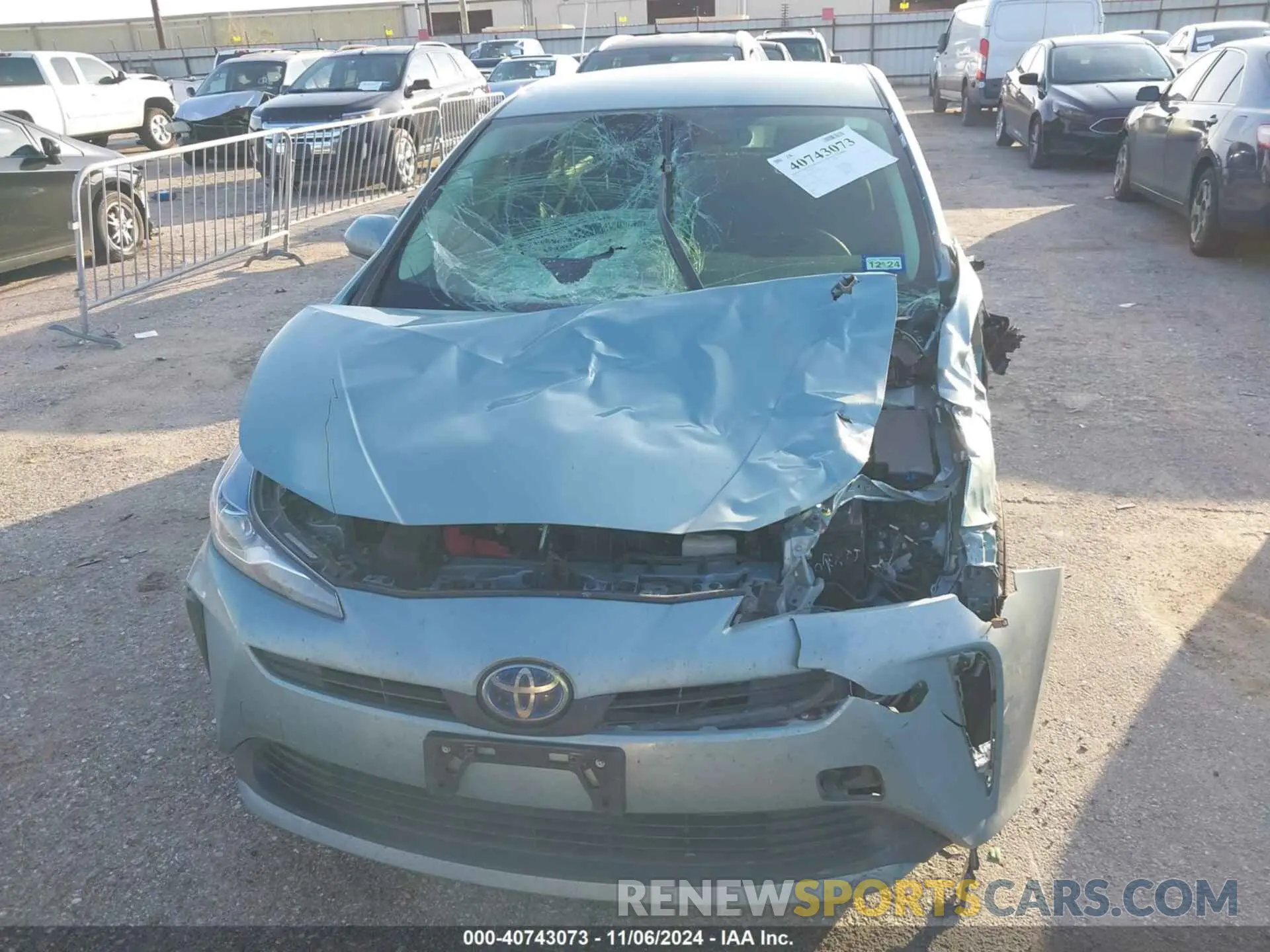 6 Photograph of a damaged car JTDKARFU3K3082148 TOYOTA PRIUS 2019