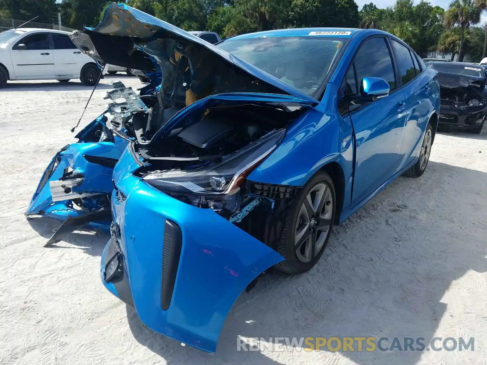 2 Photograph of a damaged car JTDKARFU3K3083459 TOYOTA PRIUS 2019