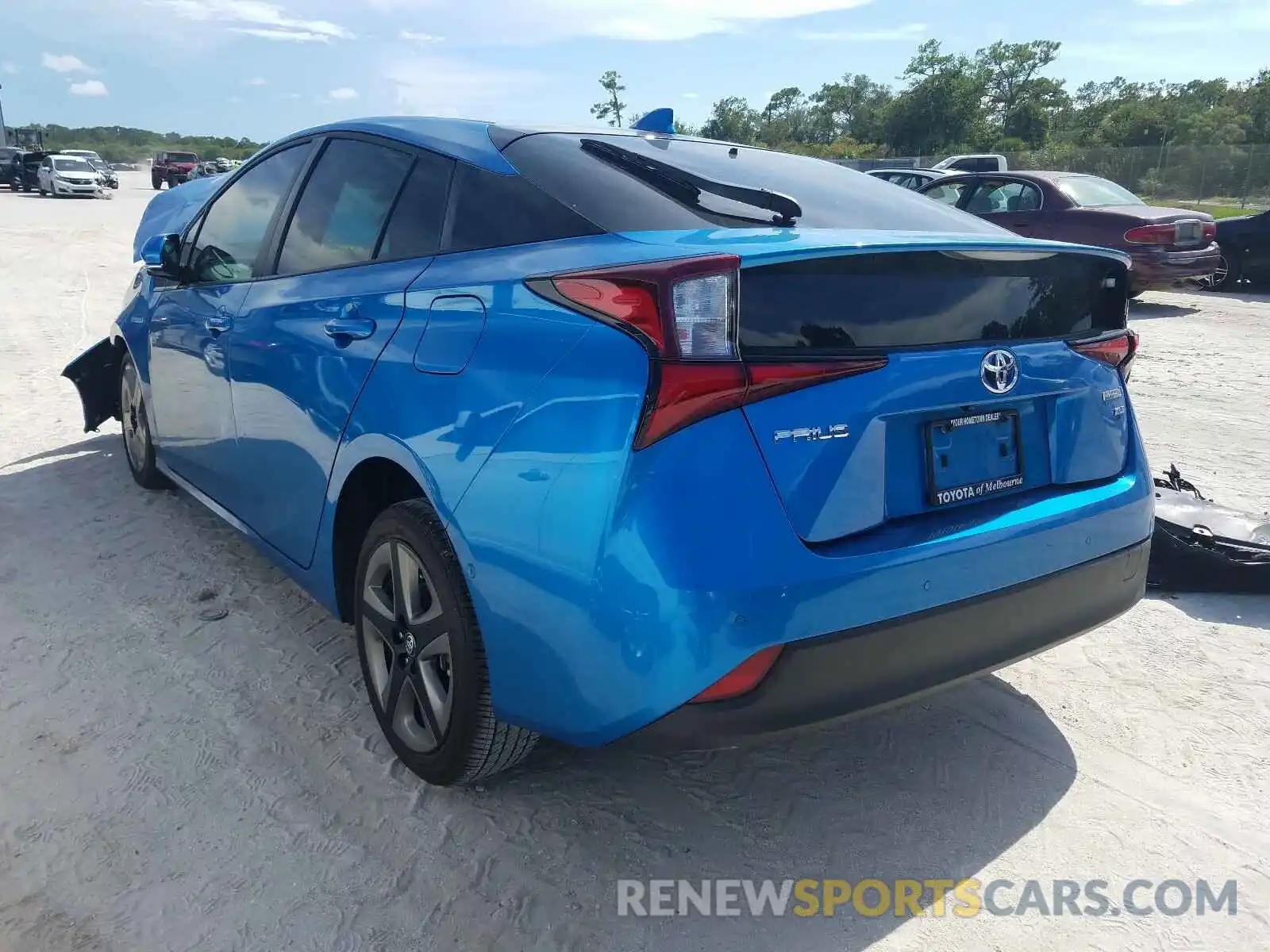 3 Photograph of a damaged car JTDKARFU3K3083459 TOYOTA PRIUS 2019