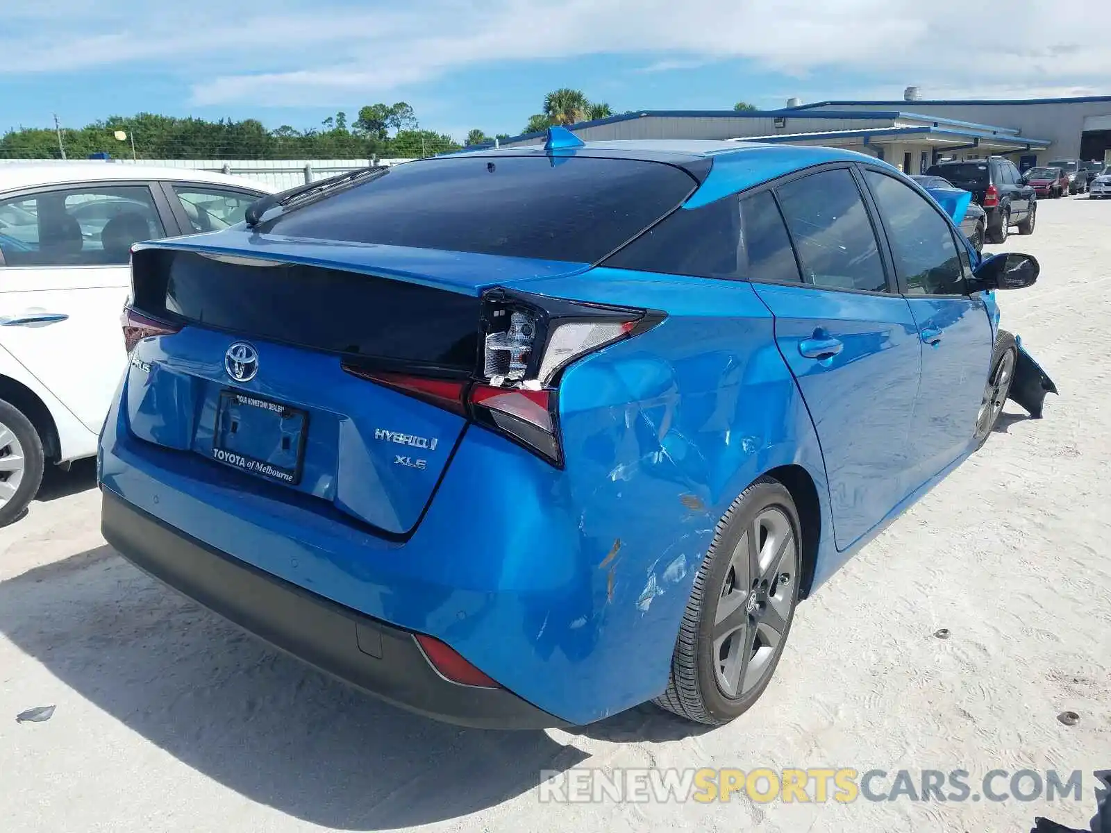 4 Photograph of a damaged car JTDKARFU3K3083459 TOYOTA PRIUS 2019