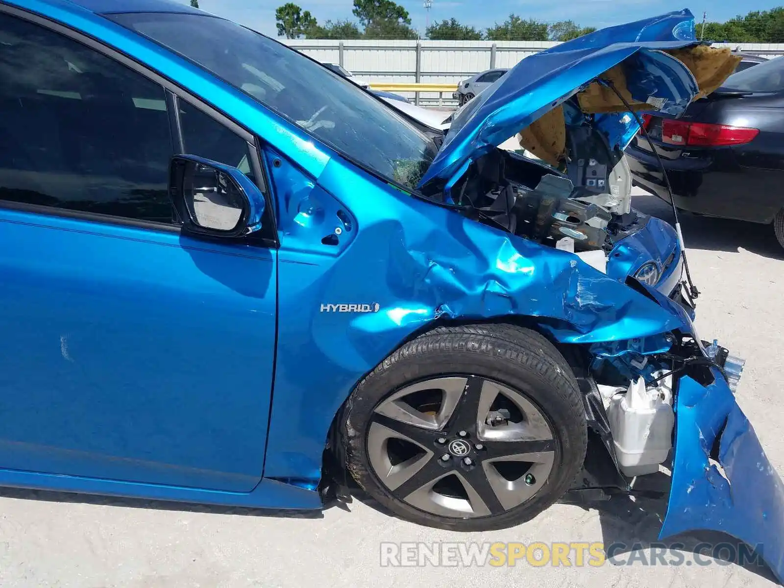 9 Photograph of a damaged car JTDKARFU3K3083459 TOYOTA PRIUS 2019