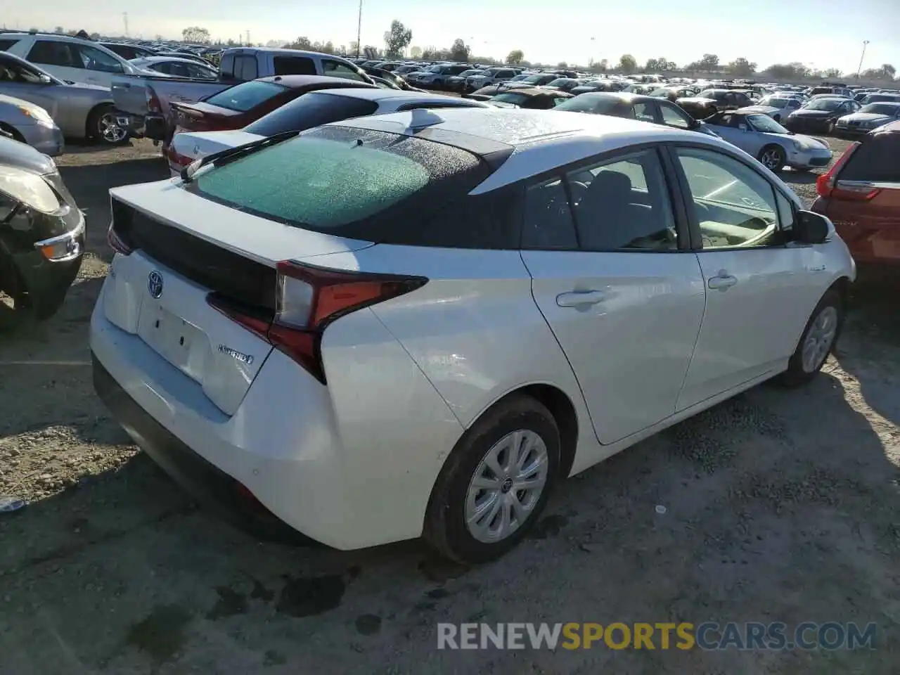 3 Photograph of a damaged car JTDKARFU3K3084692 TOYOTA PRIUS 2019