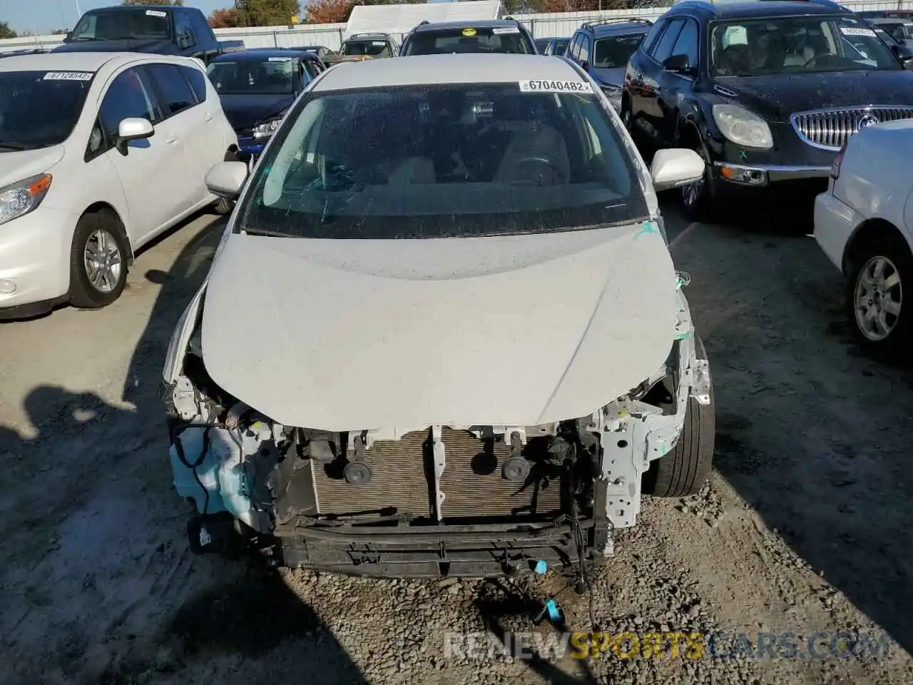 5 Photograph of a damaged car JTDKARFU3K3084692 TOYOTA PRIUS 2019