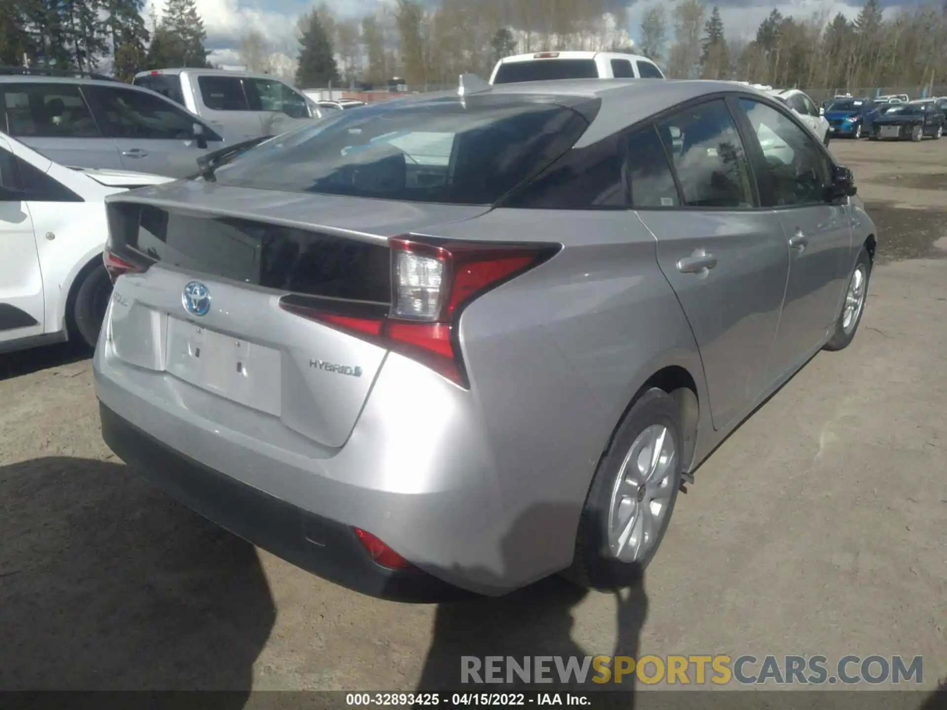 4 Photograph of a damaged car JTDKARFU3K3087074 TOYOTA PRIUS 2019