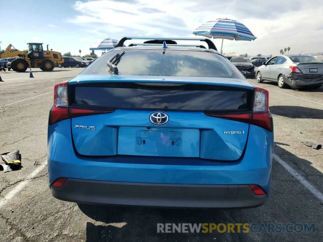 6 Photograph of a damaged car JTDKARFU3K3088497 TOYOTA PRIUS 2019