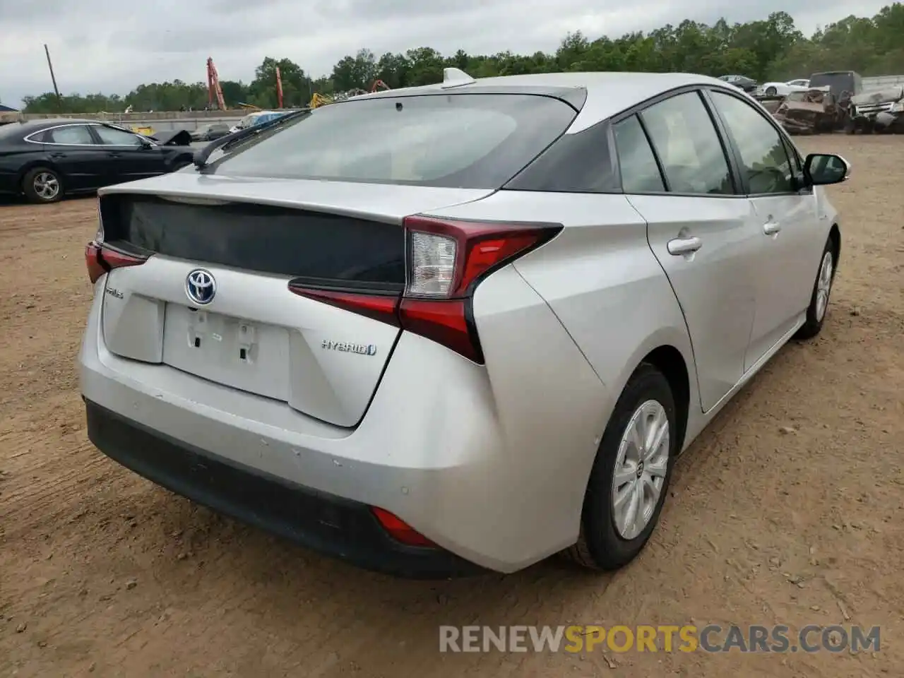 4 Photograph of a damaged car JTDKARFU3K3088595 TOYOTA PRIUS 2019