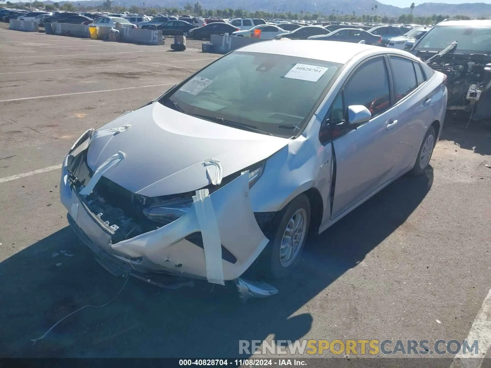 2 Photograph of a damaged car JTDKARFU3K3090363 TOYOTA PRIUS 2019
