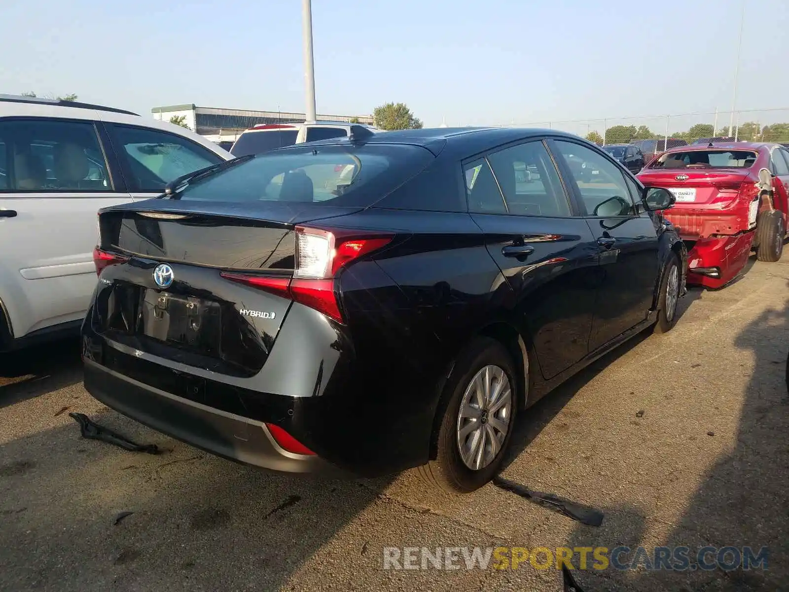 4 Photograph of a damaged car JTDKARFU3K3092775 TOYOTA PRIUS 2019