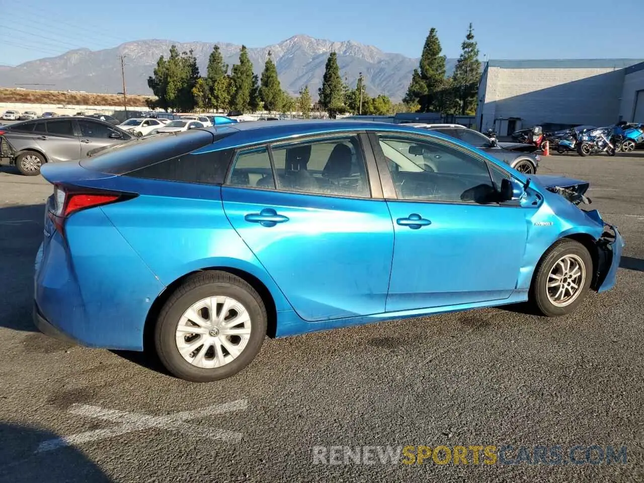 3 Photograph of a damaged car JTDKARFU3K3096759 TOYOTA PRIUS 2019