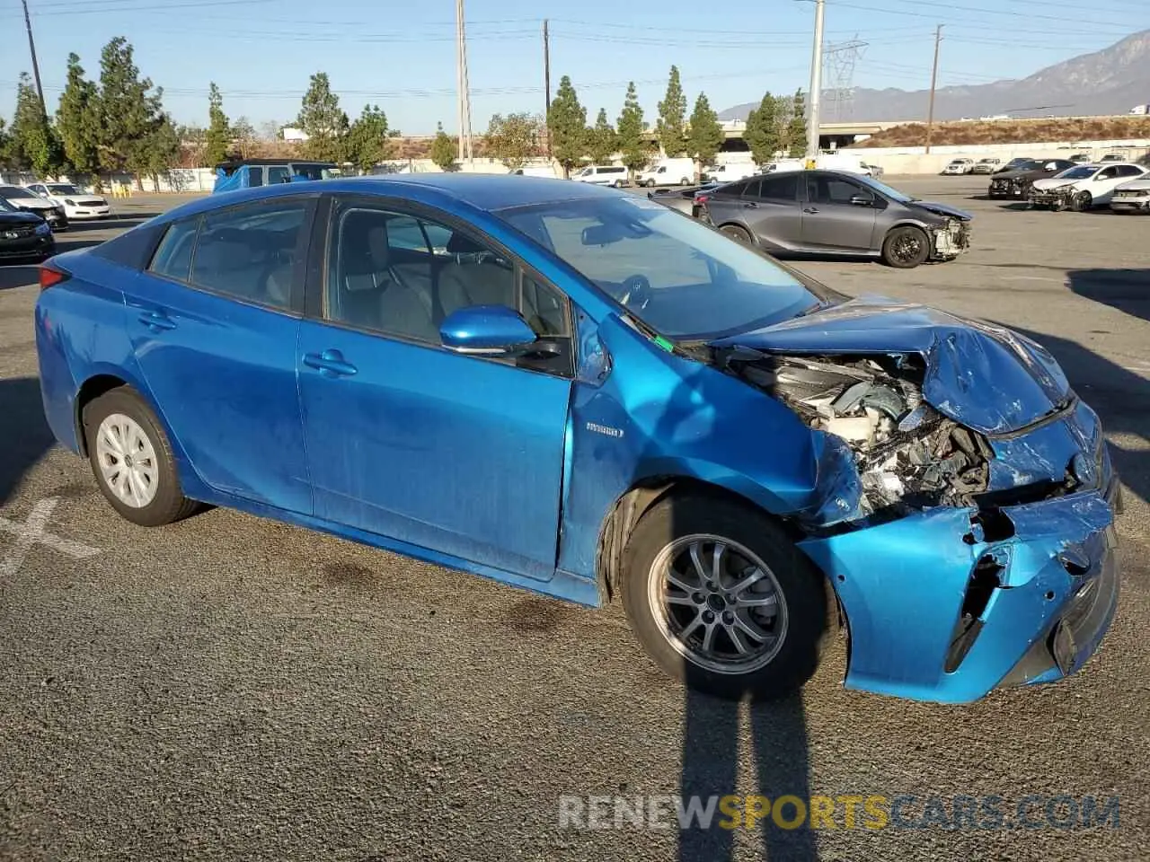 4 Photograph of a damaged car JTDKARFU3K3096759 TOYOTA PRIUS 2019
